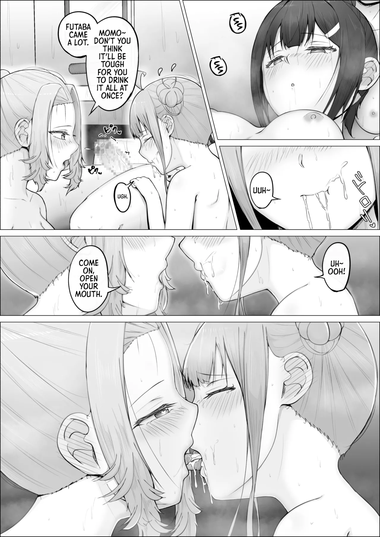 [shikiniki] When The Gals In My Class Found Out That I Was A Futanari, They Started Freaking Out. #2 Erina and Momo Double Blowjob Bathhouse Edition [English] [Morally Bankrupt Wizard Translations] 44eme image