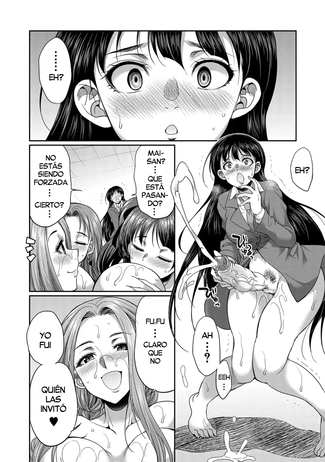 [Gekka Kaguya] Futanari Joshi Kousei wa Ryoubo-san to...♥ (Chap. 1)| Colegialas Futanari...♥ a su Cuidadora de Dormitorio (Cap.1) [Spanish] [Decensored] [Digital] [Harenchi no Fansub] Bildnummer 29