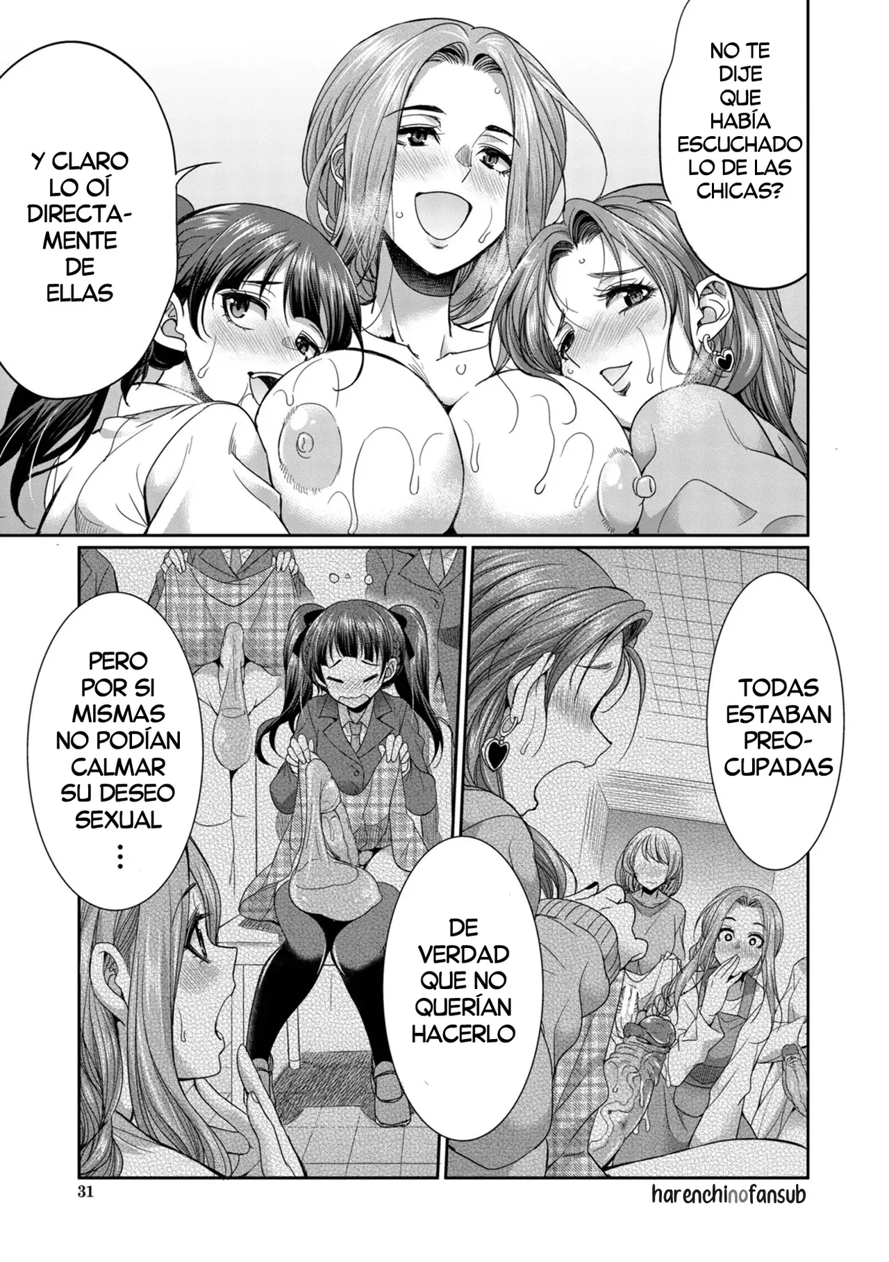 [Gekka Kaguya] Futanari Joshi Kousei wa Ryoubo-san to...♥ (Chap. 1)| Colegialas Futanari...♥ a su Cuidadora de Dormitorio (Cap.1) [Spanish] [Decensored] [Digital] [Harenchi no Fansub] Bildnummer 30