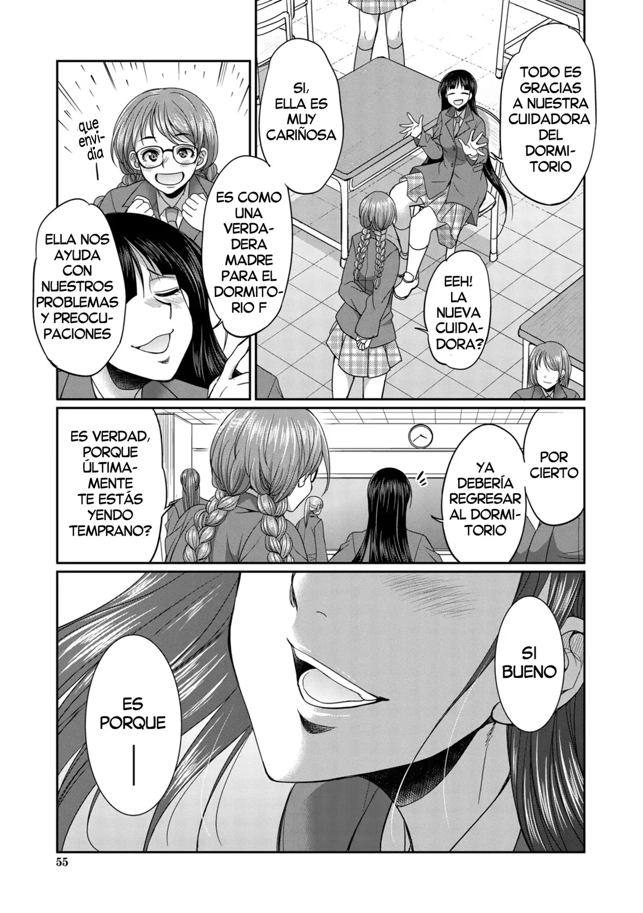 [Gekka Kaguya] Futanari Joshi Kousei wa Ryoubo-san to...♥ (Chap. 1)| Colegialas Futanari...♥ a su Cuidadora de Dormitorio (Cap.1) [Spanish] [Decensored] [Digital] [Harenchi no Fansub] Bildnummer 55