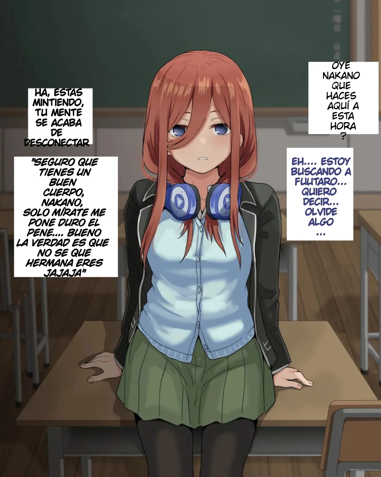 [Tatsukichi] 3／5 Ryoujoku - Nakano Miku ~Netorare~ | Violación a la 3ra de las 5 Hermanas - Miku Nakano ~Netorare~ (Gotoubun no Hanayome) [Spanish] [Darkss 153] 2eme image