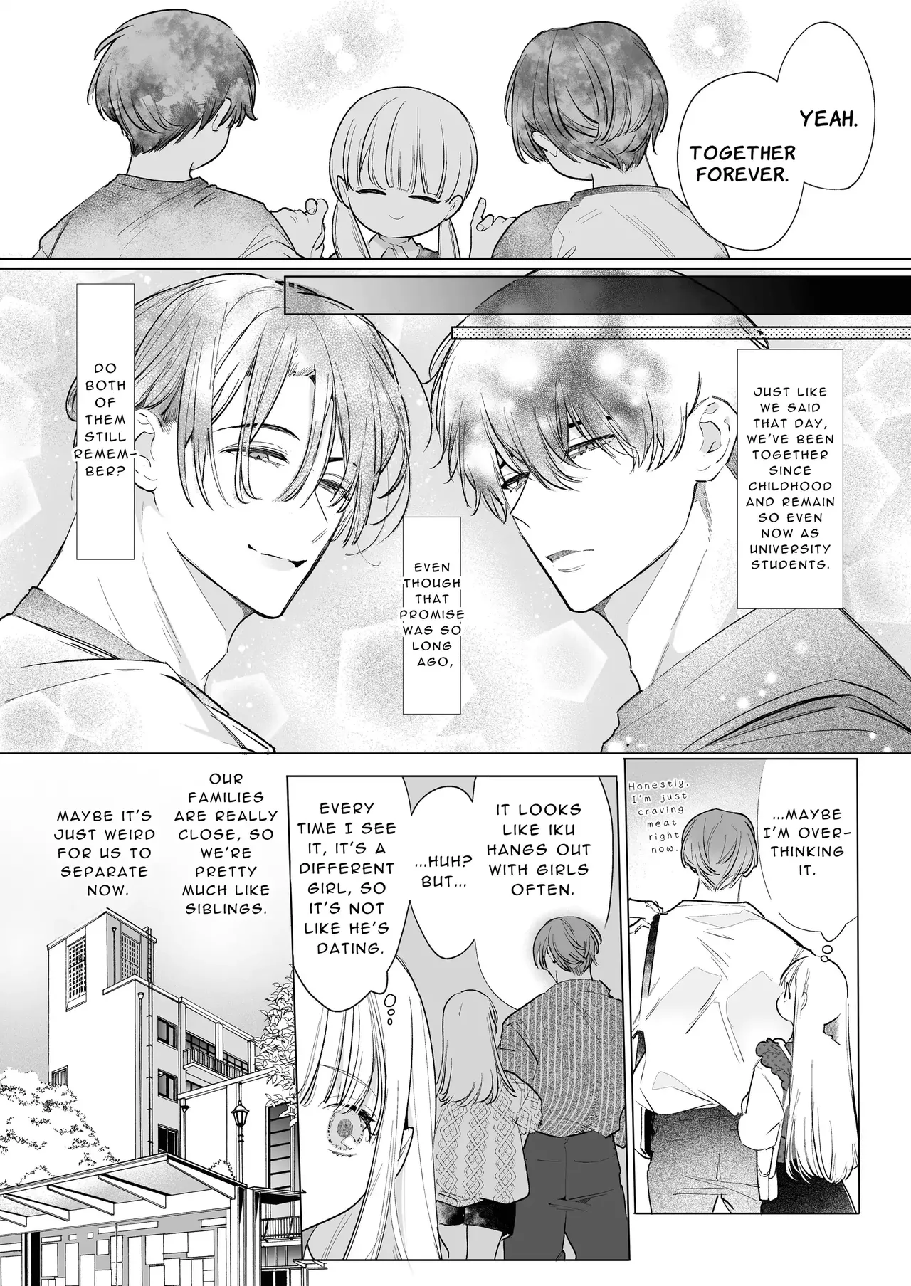[Yatomomin (Yamamoto Tomomitsu)] Friendship Breaking Maiden. ~wanting to be together forever, longtime friends have a threesome~ [English] 图片编号 11