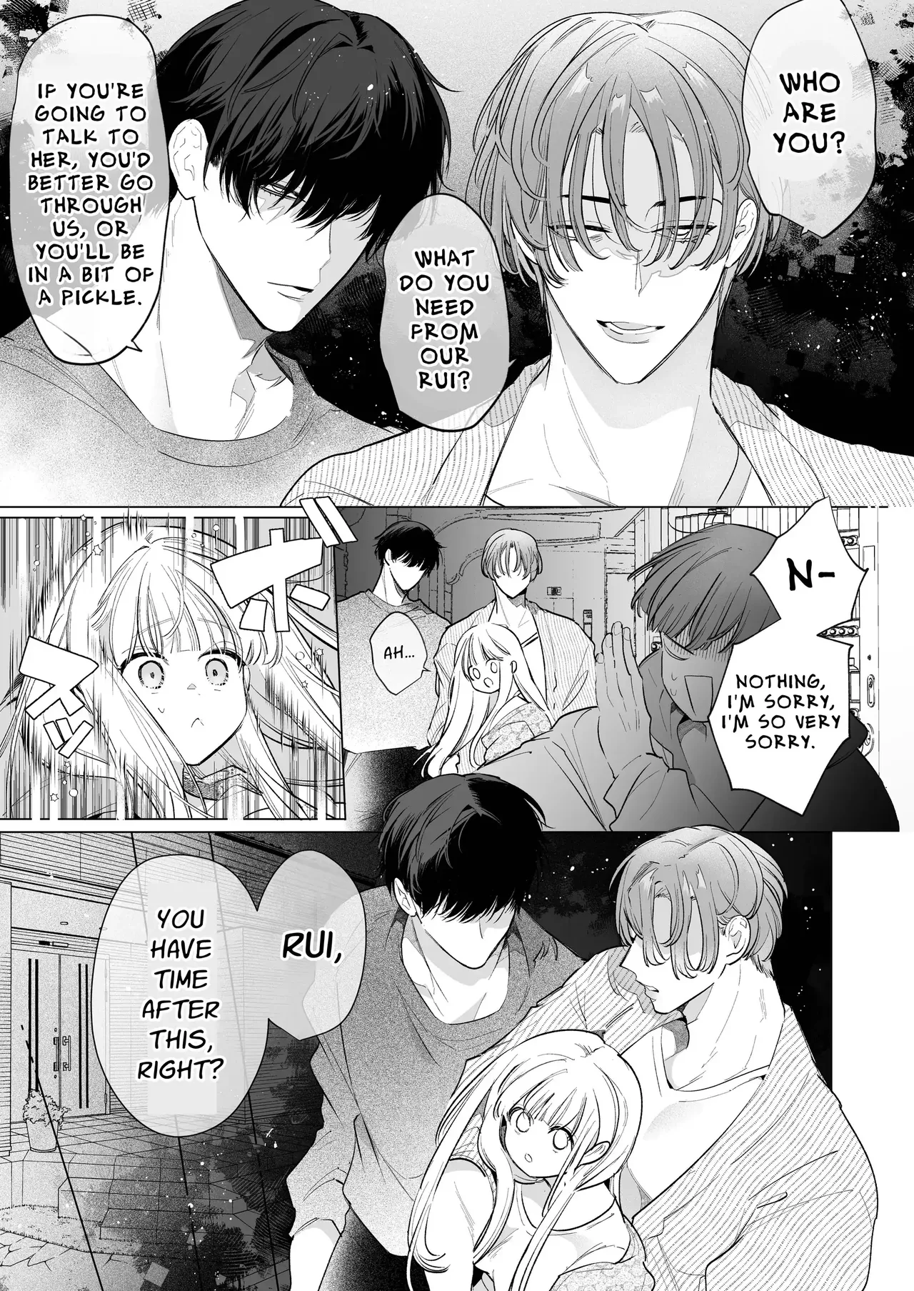 [Yatomomin (Yamamoto Tomomitsu)] Friendship Breaking Maiden. ~wanting to be together forever, longtime friends have a threesome~ [English] 图片编号 14