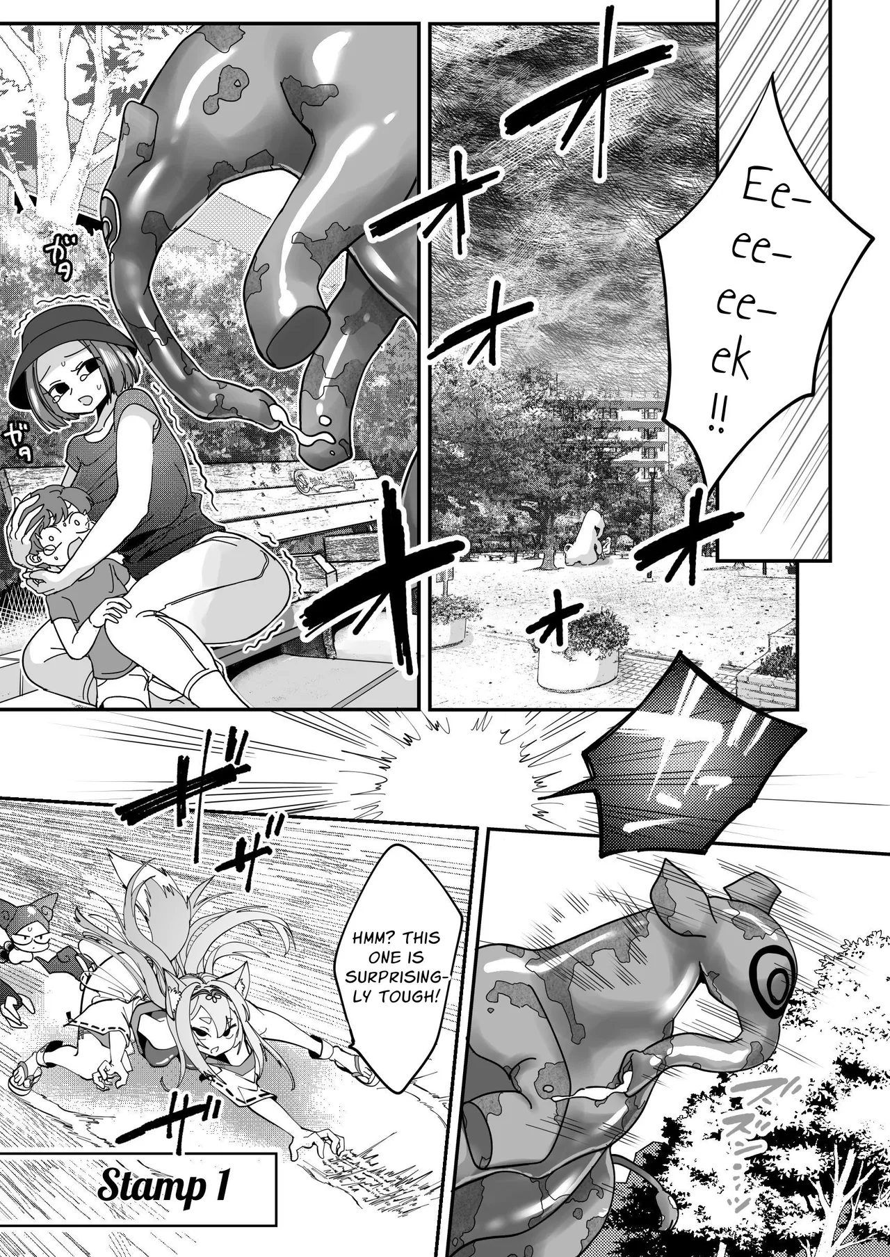 [Shimanami] Mahou Shoujo Gingitsune Ecchi na Stamp Rally de Sekika Chuudoku!! | Magical Girl Silverfox ~Erotic Stamp Rally Petrifaction Addiction!!~ [English] [Penguin Piper] [Digital] image number 11