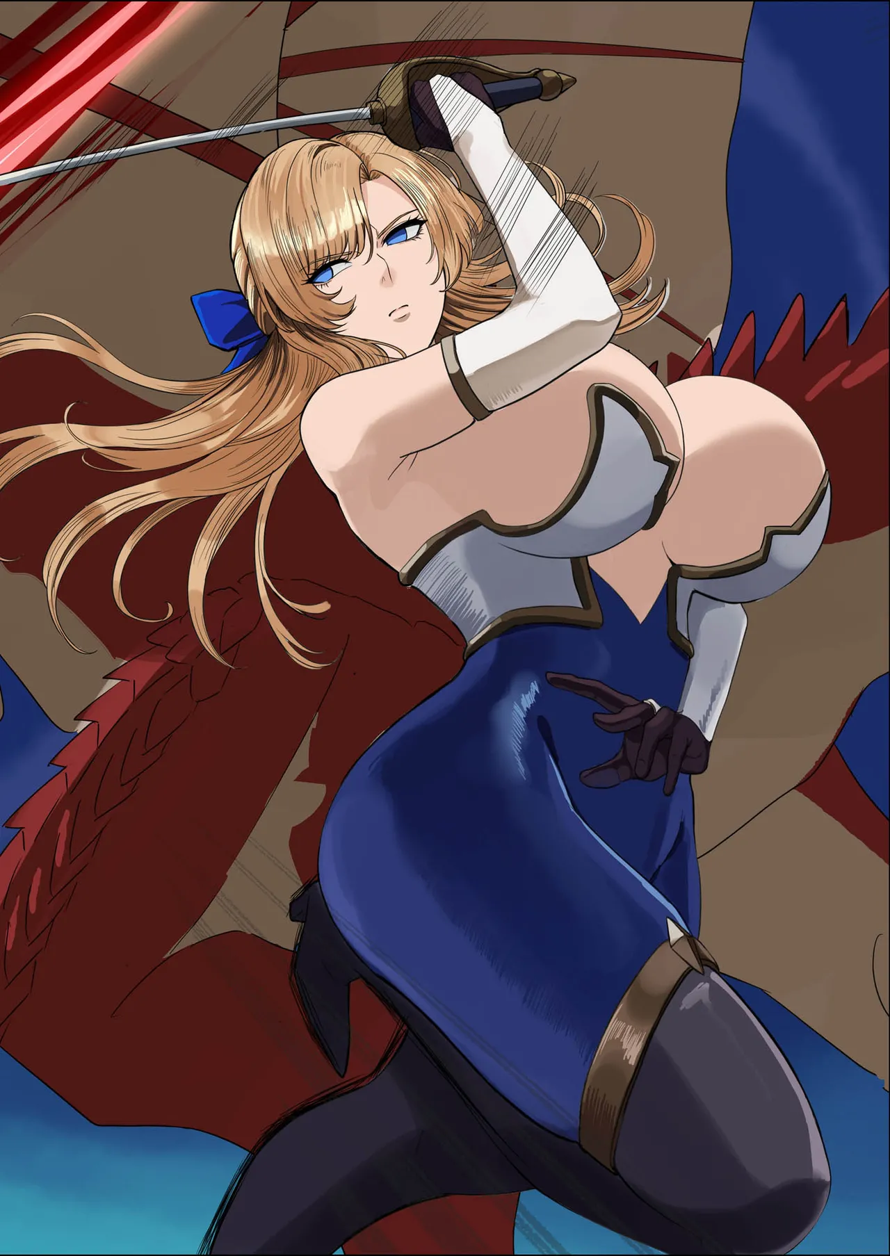 [毎日エンゼル] 爆乳女騎士 こんな雑魚モンスターが私の仲間！？なんの冗談だ？？？ 画像番号 13