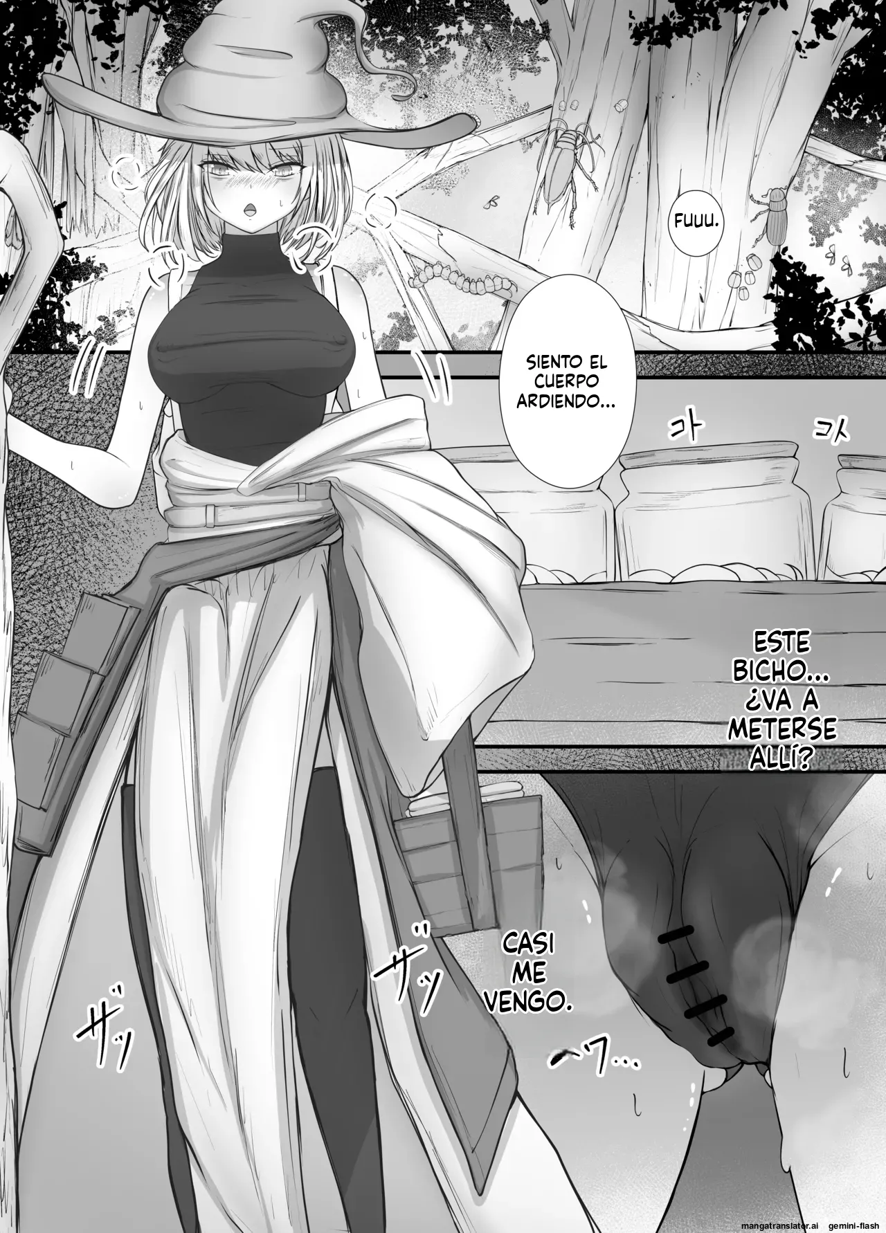 Onna Mahoutsukai-san Mushikan Hanashi 1 (Spanish) MTL image number 16