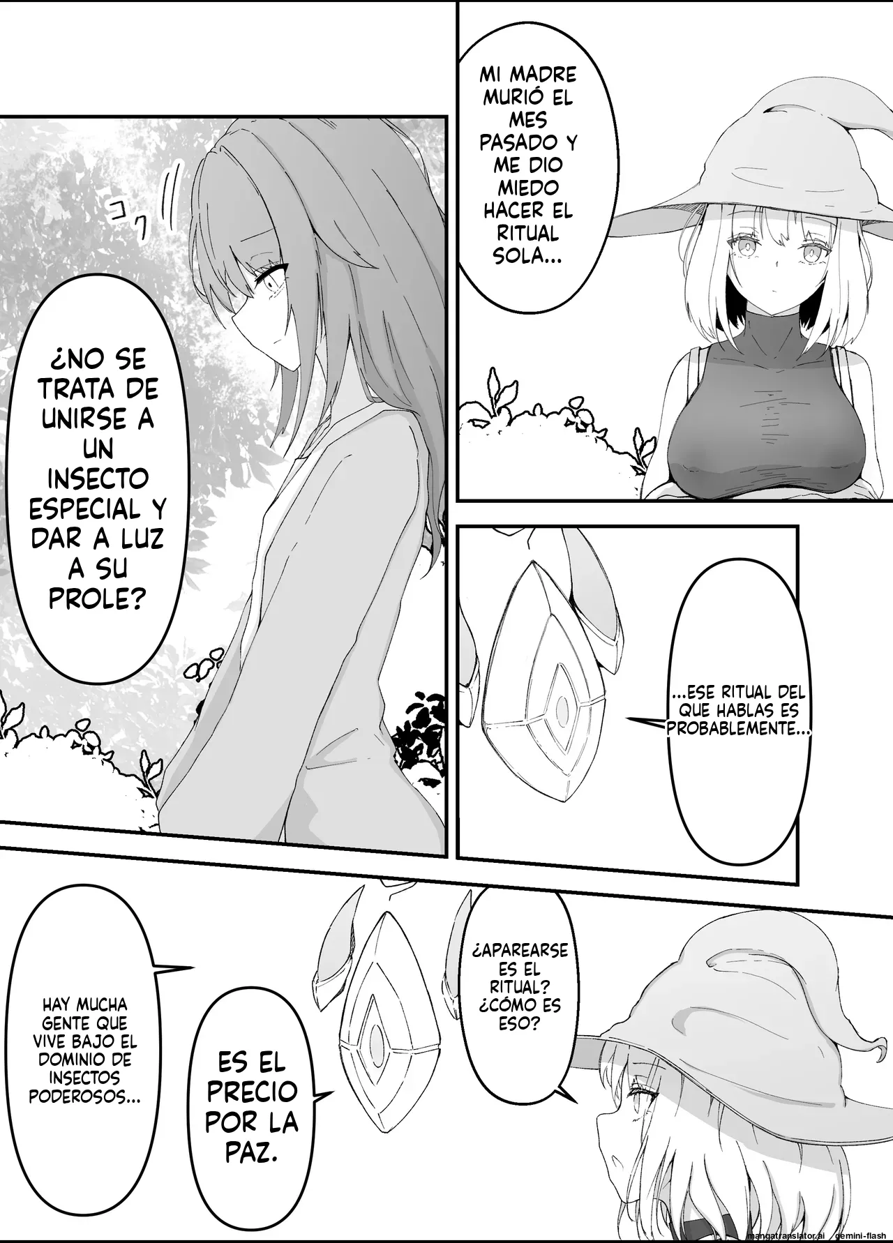 Onna Mahoutsukai-san Mushikan Hanashi 3 (Spanish) MTL image number 13