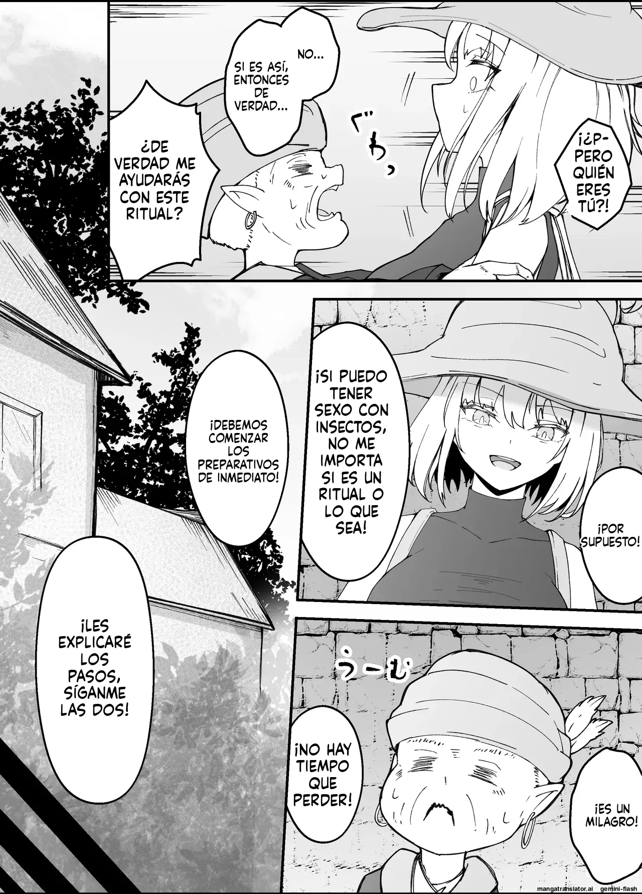 Onna Mahoutsukai-san Mushikan Hanashi 3 (Spanish) MTL image number 19