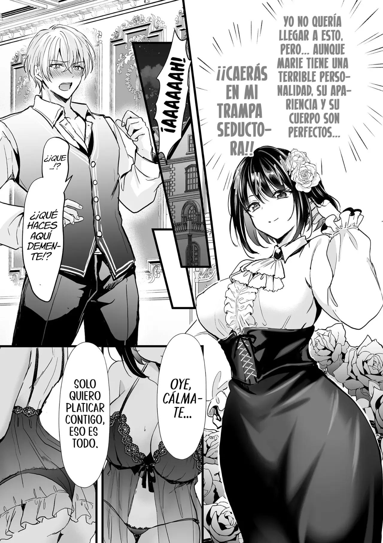 [Aji Pontarou] Akuyaku Reijou ni Natta Ore wa Otouto o Kanraku Shinakereba Ikenai (Bessatsu Comic Unreal Akuyaku Reijou Hen Vol. 1) [Spanish] [TF Scans] [Digital] 图片编号 14