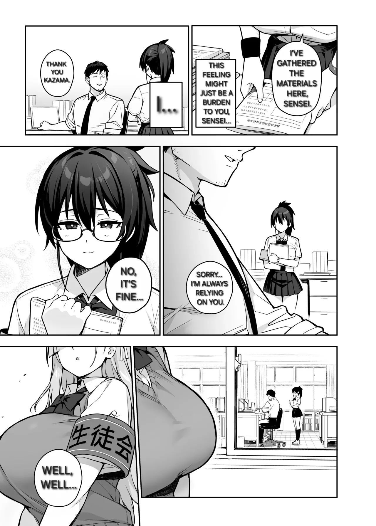 [TRY&Hougen Futari Shakai (TRY Hougen)] Atarashii Fuuki Iinchou wa Kyonyuu Sugiru Ken 3 | The New Disciplinary Committee President is Way Too Busty Part 3 [English] [Alyssaquenn] [Digital] numero di immagine  35