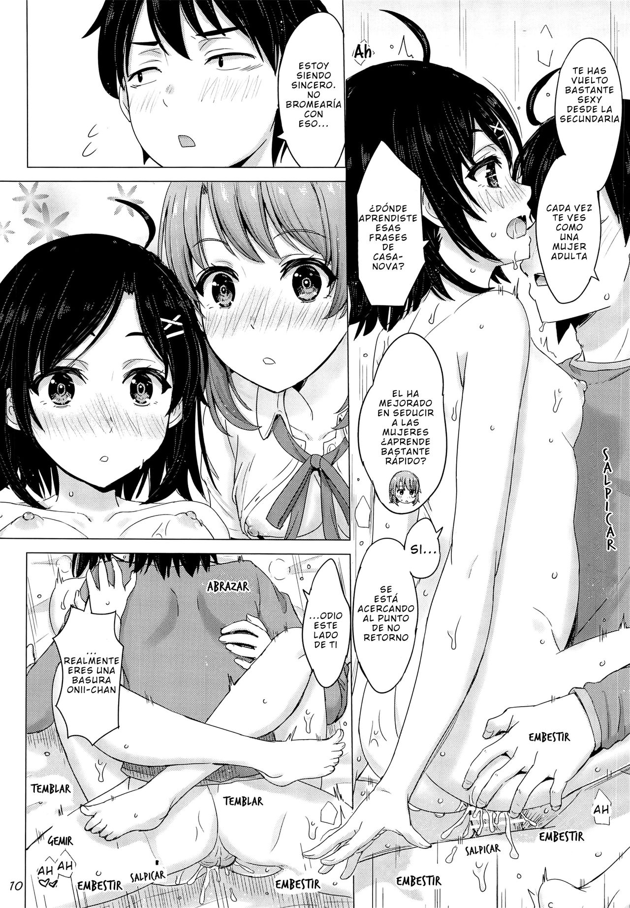 [studio A (Inanaki Shiki)] Ore no Kouhai to Imouto ga Neoki ni Osotte Kuru. (Yahari Ore no Seishun Love Come wa Machigatteiru.) [Spanish] numero di immagine  9