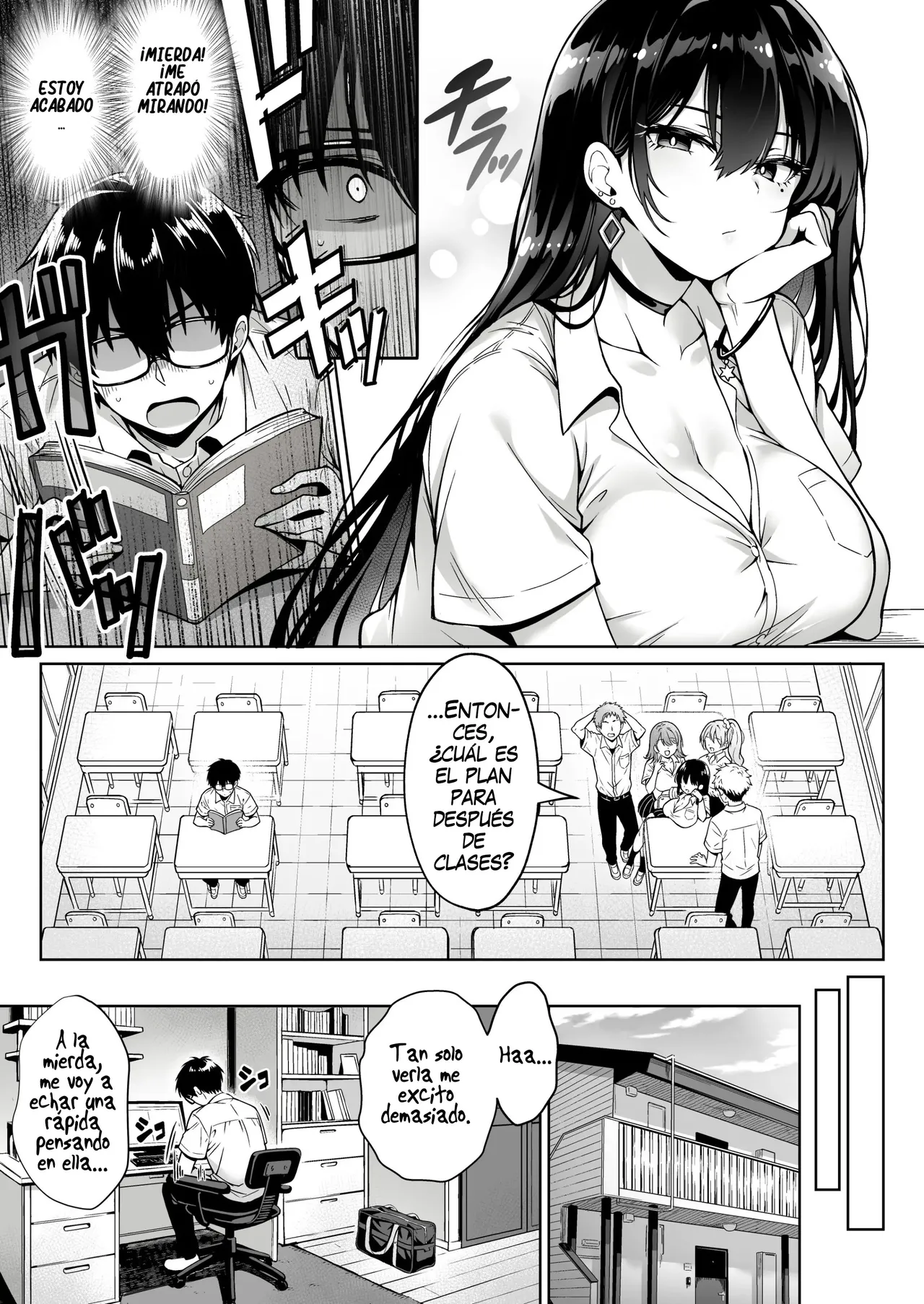 [Hechima Koubou] Totsuzen Ie ni Kita Gal ni Boku no Doutei o Ubawareteitta Hanashi｜Una Gyaru Apareció en Mi Casa y Me Robo la Virginidad [Spanish] [Uraku Translations] 4eme image