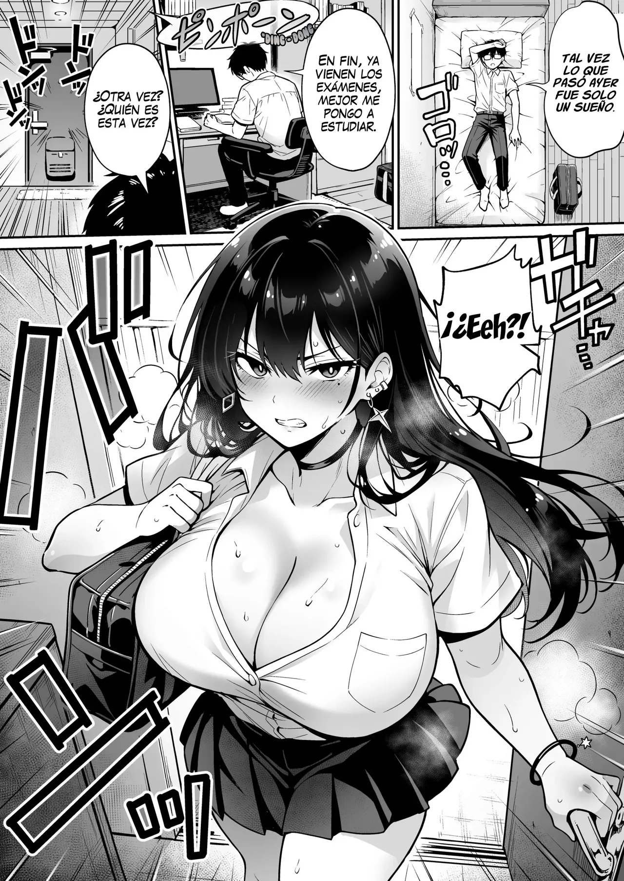 [Hechima Koubou] Totsuzen Ie ni Kita Gal ni Boku no Doutei o Ubawareteitta Hanashi｜Una Gyaru Apareció en Mi Casa y Me Robo la Virginidad [Spanish] [Uraku Translations] 21eme image