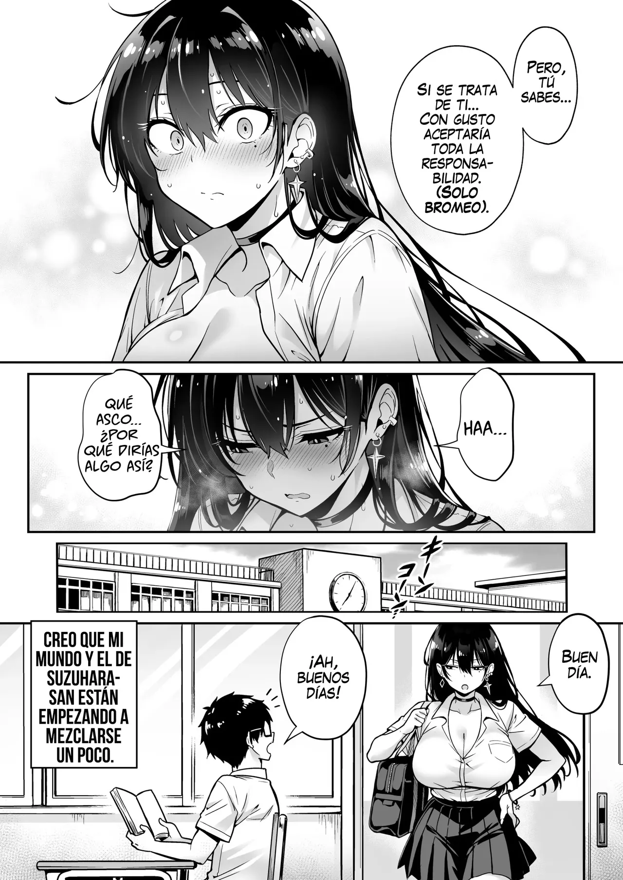 [Hechima Koubou] Totsuzen Ie ni Kita Gal ni Boku no Doutei o Ubawareteitta Hanashi｜Una Gyaru Apareció en Mi Casa y Me Robo la Virginidad [Spanish] [Uraku Translations] 39eme image