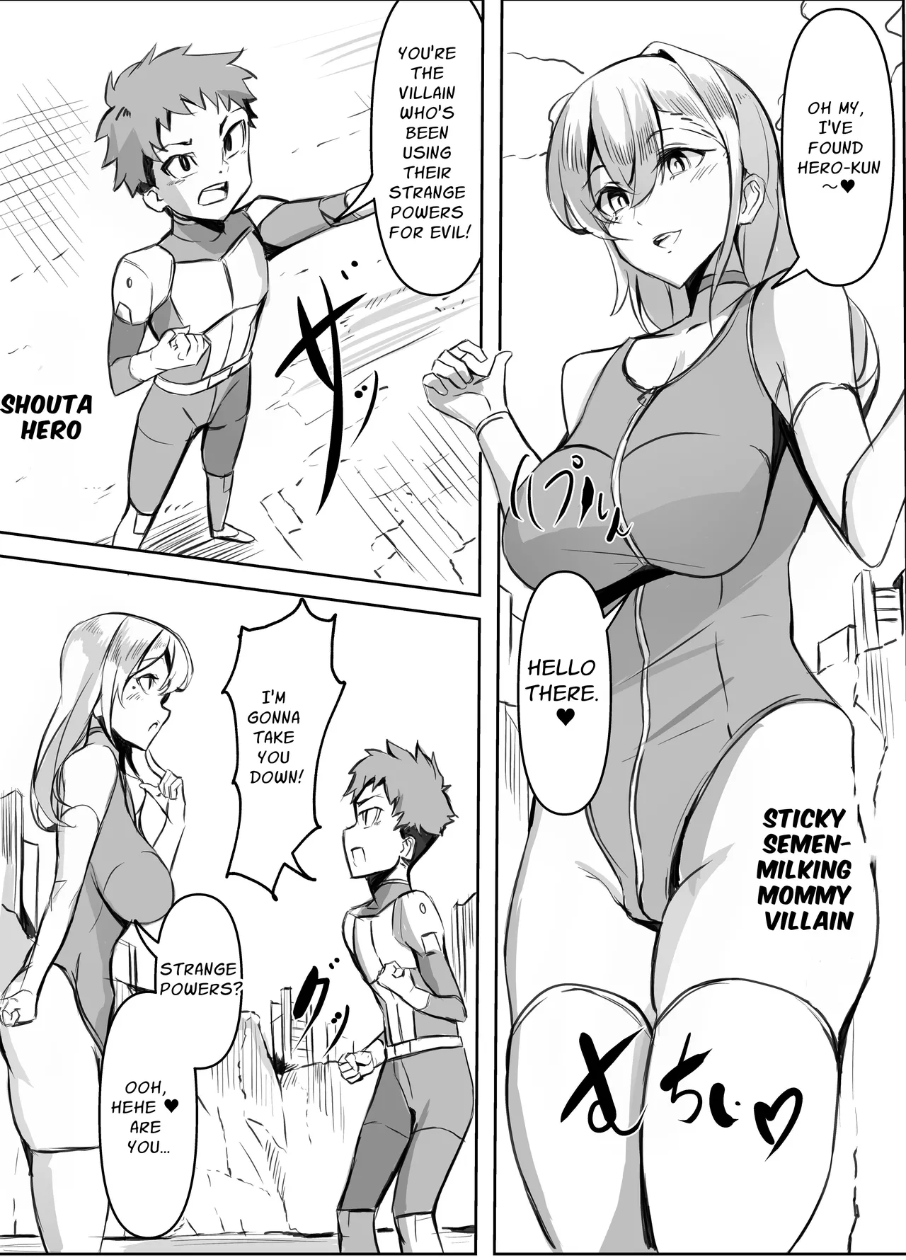 [Honyuubin (Tikubin)] Micchaku Sakusei Mama Kaijin | Body-Tight Cumsucking Mama Monster [English] [Penguin Piper] image number 2