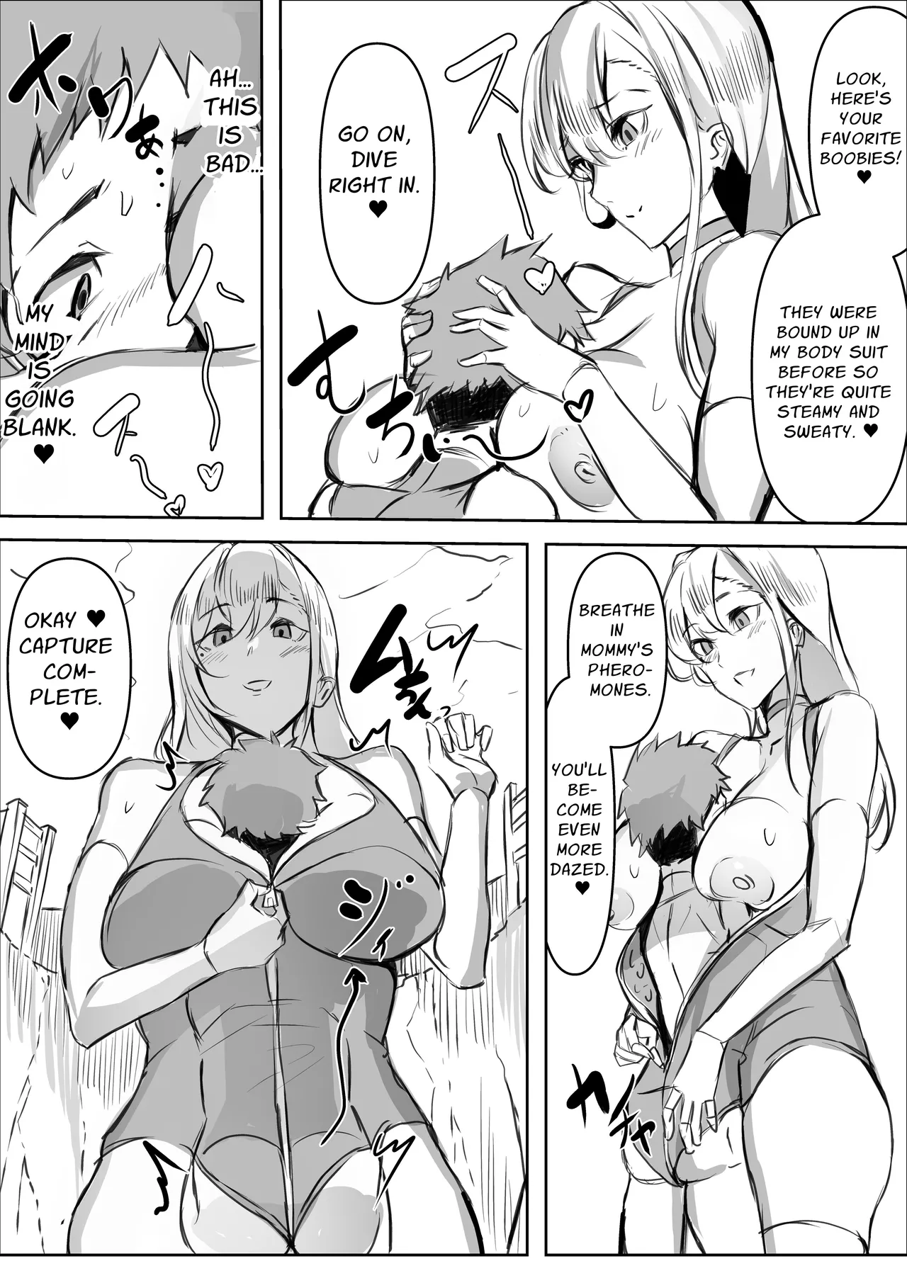 [Honyuubin (Tikubin)] Micchaku Sakusei Mama Kaijin | Body-Tight Cumsucking Mama Monster [English] [Penguin Piper] image number 5