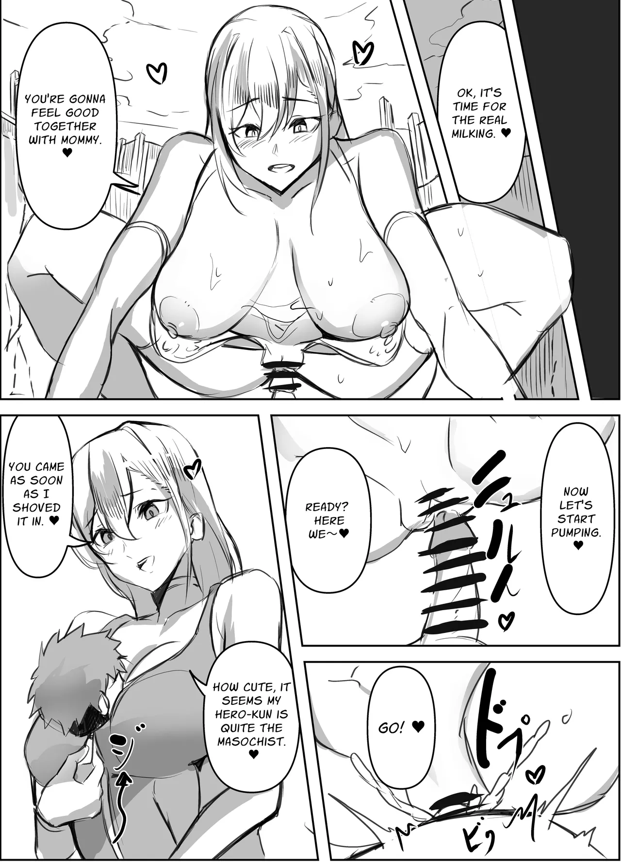 [Honyuubin (Tikubin)] Micchaku Sakusei Mama Kaijin | Body-Tight Cumsucking Mama Monster [English] [Penguin Piper] image number 7