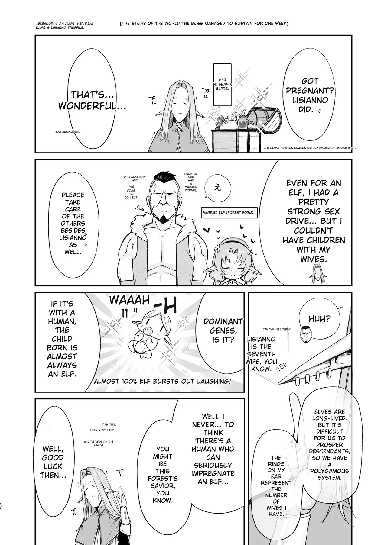 [Torinosu (Shingo.)] A story about having raw sex with a 108-year-old lewd, busty elf mage. [AI Translated] 画像番号 52