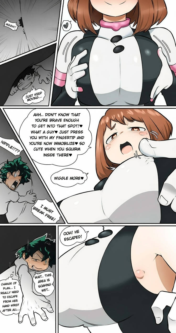 [GTS Tamago] Ochako Uraraka vs Izuku Midoriya (COLOR) image number 4