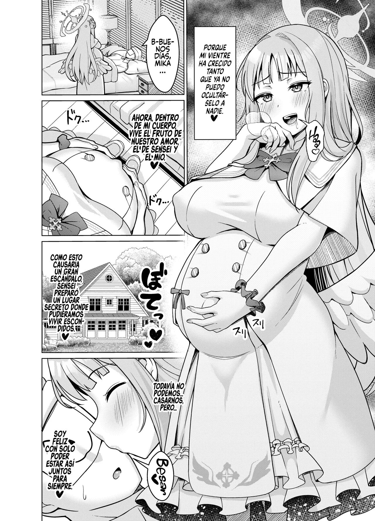 [Nekolovelandou (Nekojima)] Mika o Haramaseru Hon (Blue Archive) [Spanish] [Rakuen Translations] [Digital] 图片编号 17