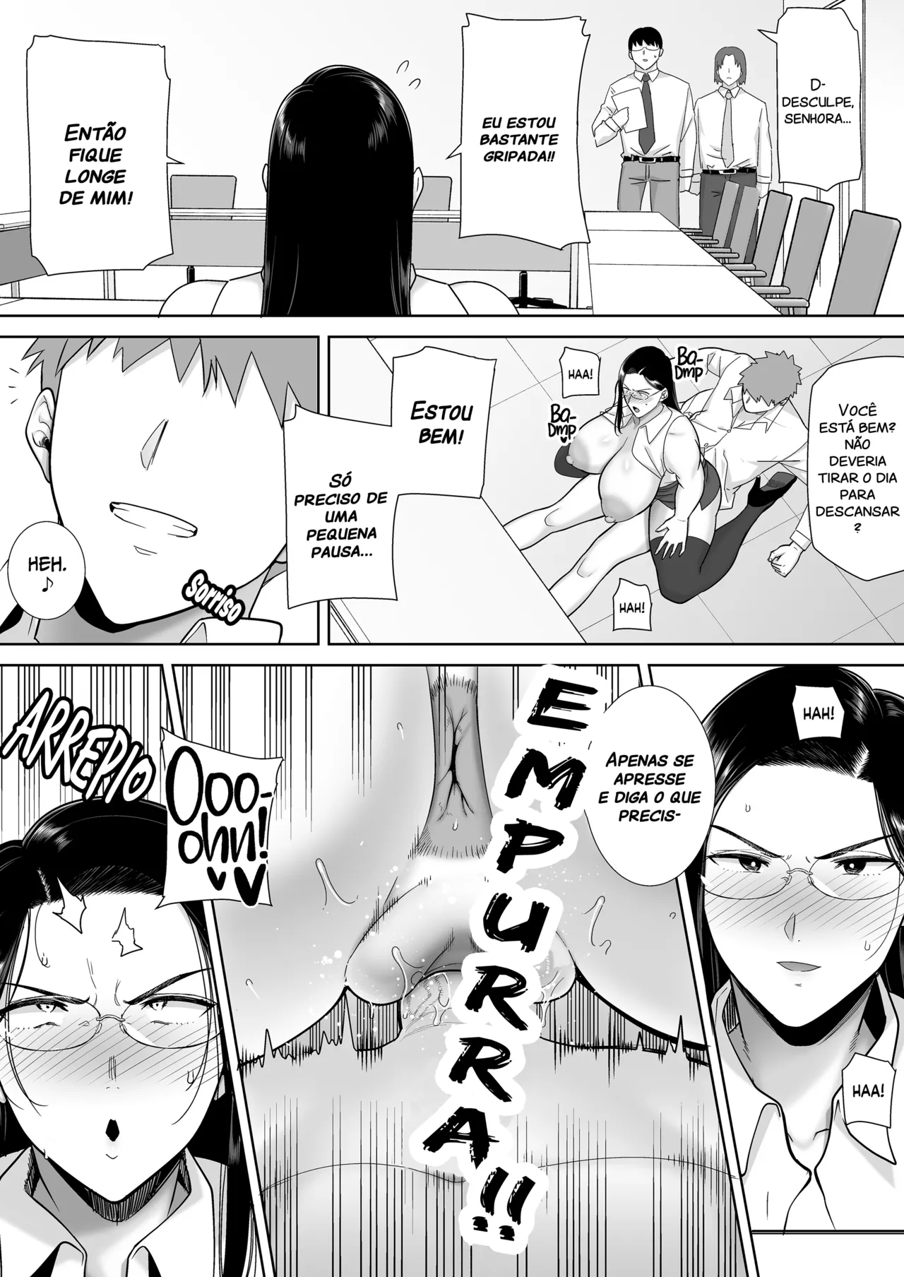 An Abusive Boss Who Exploit Her Employee 2 [Portugese] [Uncensored] image number 17