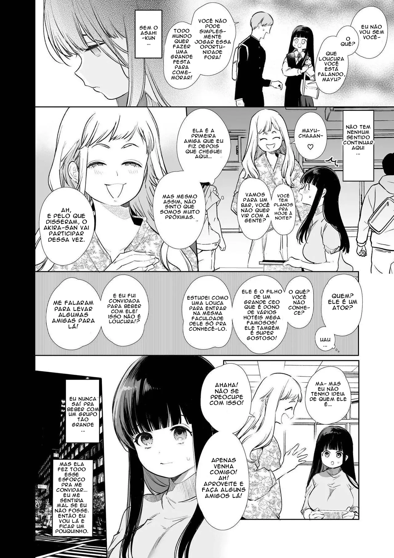 [Yamamoto Tomomitsu] Mayu-chan NTR ~Daigaku Shingaku no Tame Joukyou Shita Kanojo ga Onzoushi ni Tsukamari Dekiai Sarete Shimatta~ [Portuguese-BR] Bildnummer 7