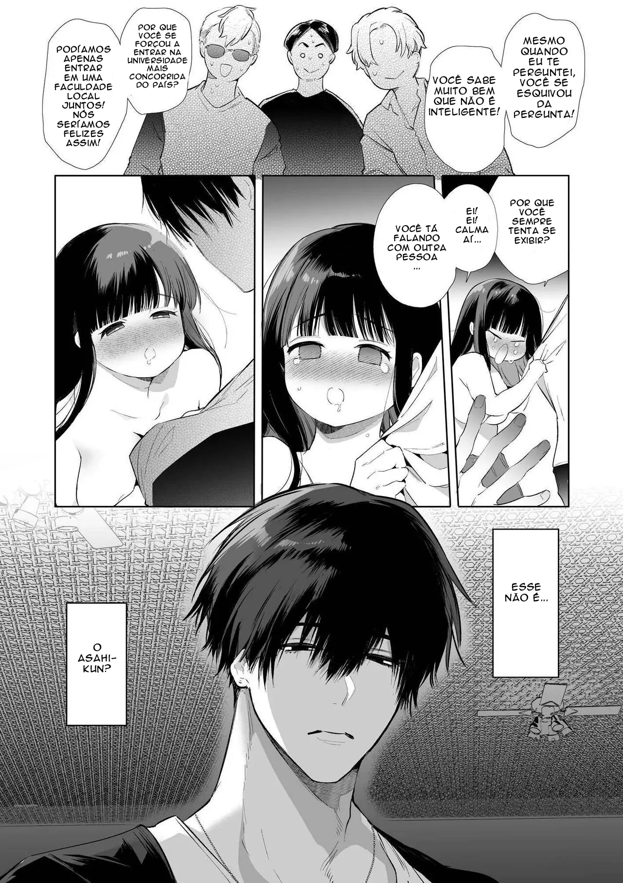 [Yamamoto Tomomitsu] Mayu-chan NTR ~Daigaku Shingaku no Tame Joukyou Shita Kanojo ga Onzoushi ni Tsukamari Dekiai Sarete Shimatta~ [Portuguese-BR] Bildnummer 13