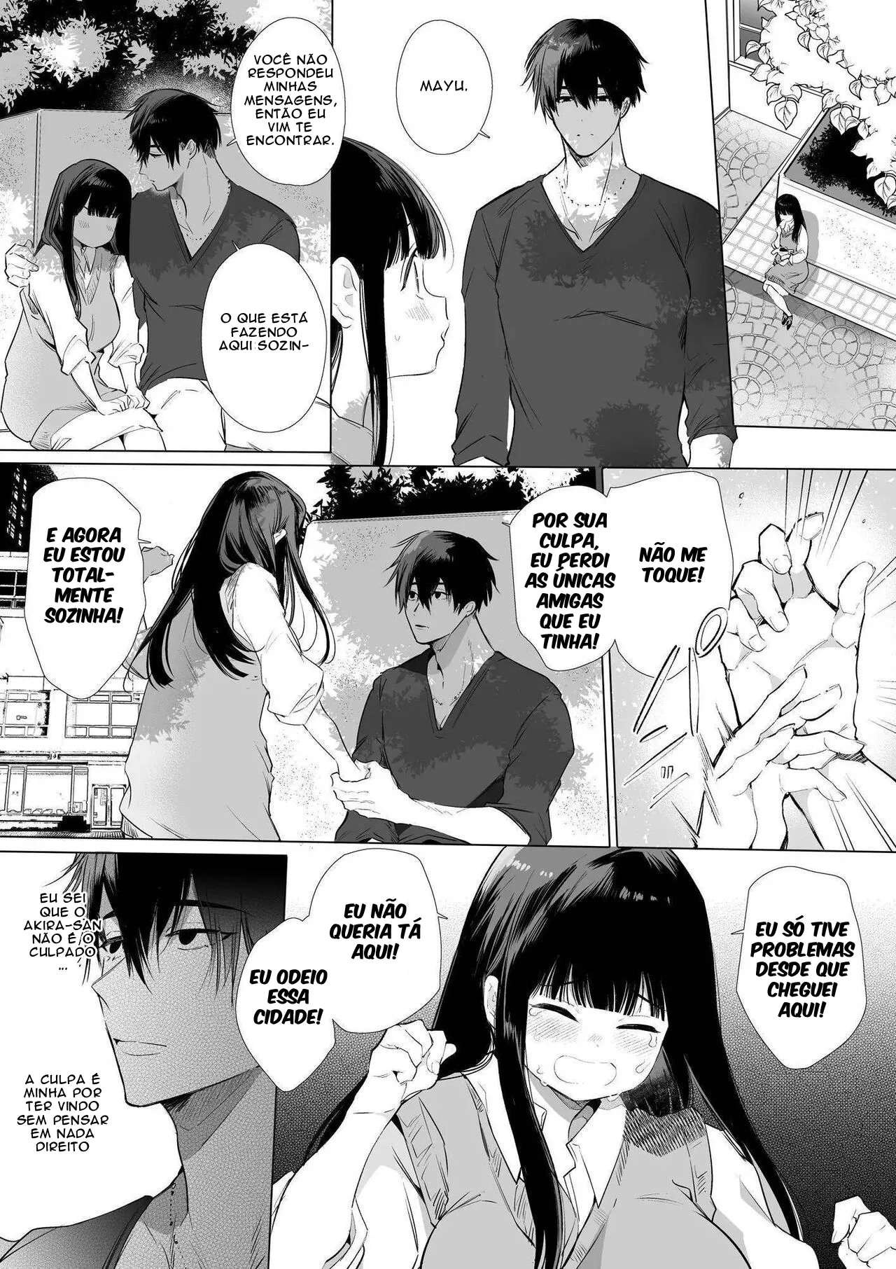 [Yamamoto Tomomitsu] Mayu-chan NTR ~Daigaku Shingaku no Tame Joukyou Shita Kanojo ga Onzoushi ni Tsukamari Dekiai Sarete Shimatta~ [Portuguese-BR] Bildnummer 38