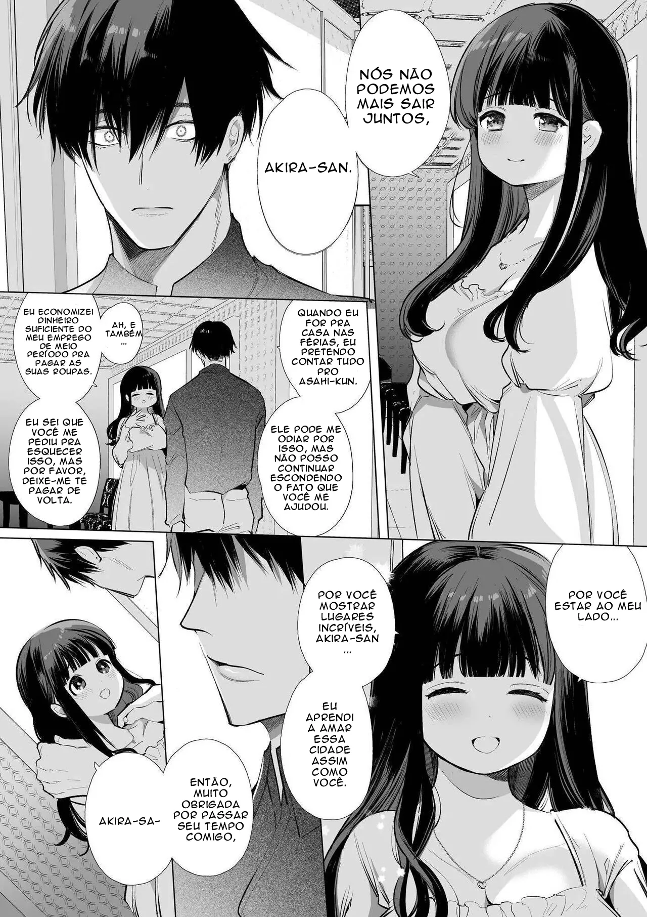 [Yamamoto Tomomitsu] Mayu-chan NTR ~Daigaku Shingaku no Tame Joukyou Shita Kanojo ga Onzoushi ni Tsukamari Dekiai Sarete Shimatta~ [Portuguese-BR] Bildnummer 57