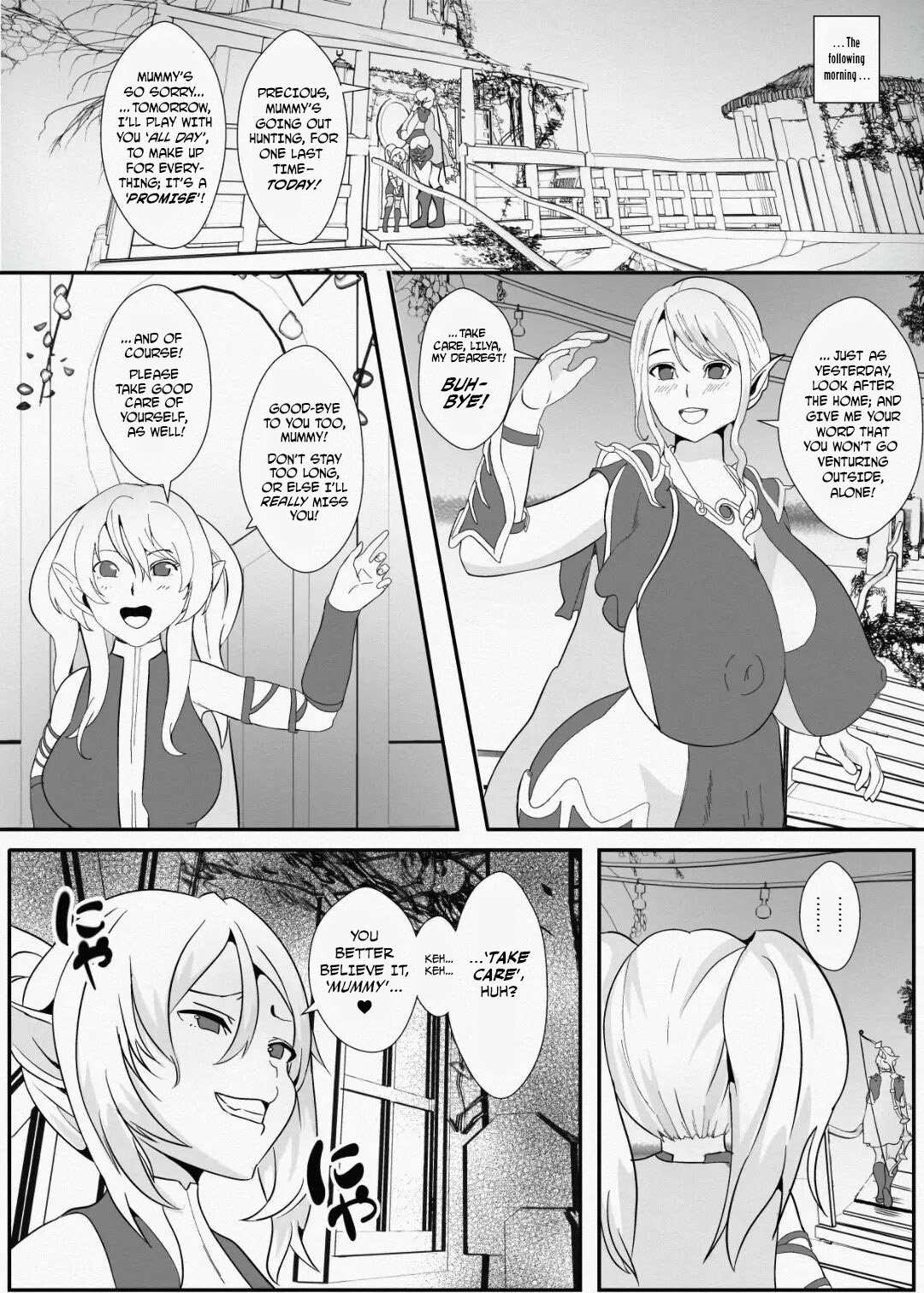 [Icchao Murasakiimoren new] Kawa to Elf to Sanzokudan ~Kawa ni Sare Shukka Sareru Elf no Kazoku~ | Of Skins, Elves, And Bandits — How A Family Of Elves Were Made Into Skin, And Promptly Shipped Off [English] [BakkukkanMangaScans] image number 15