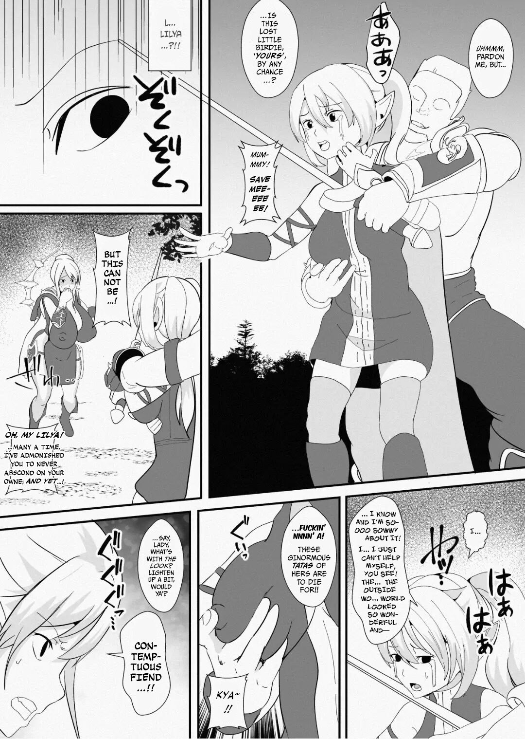 [Icchao Murasakiimoren new] Kawa to Elf to Sanzokudan ~Kawa ni Sare Shukka Sareru Elf no Kazoku~ | Of Skins, Elves, And Bandits — How A Family Of Elves Were Made Into Skin, And Promptly Shipped Off [English] [BakkukkanMangaScans] image number 17
