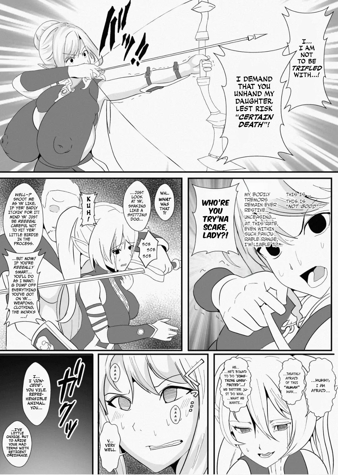 [Icchao Murasakiimoren new] Kawa to Elf to Sanzokudan ~Kawa ni Sare Shukka Sareru Elf no Kazoku~ | Of Skins, Elves, And Bandits — How A Family Of Elves Were Made Into Skin, And Promptly Shipped Off [English] [BakkukkanMangaScans] image number 18