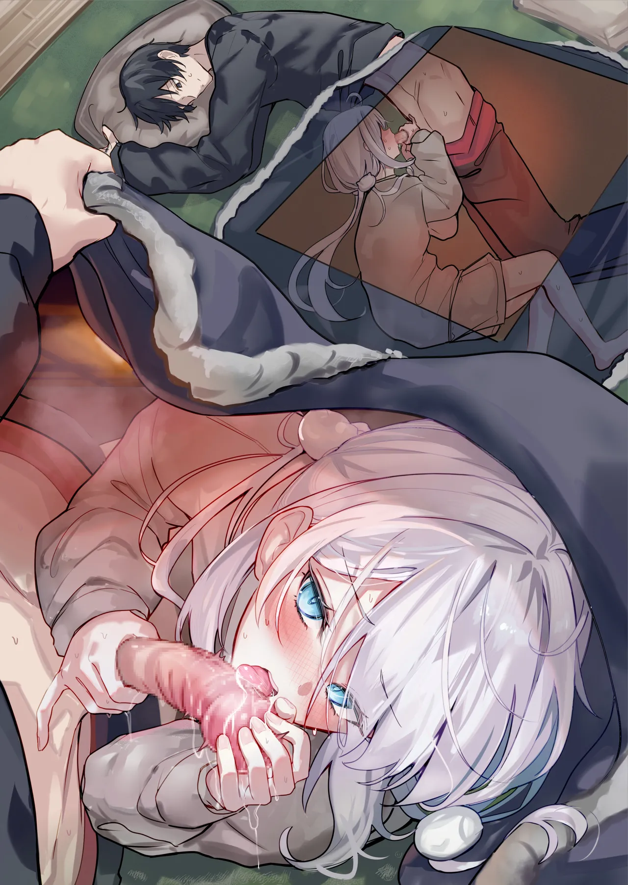 [どちゃしこ] コタツの中、えっちな攻棒戦♥ 이미지 번호 5