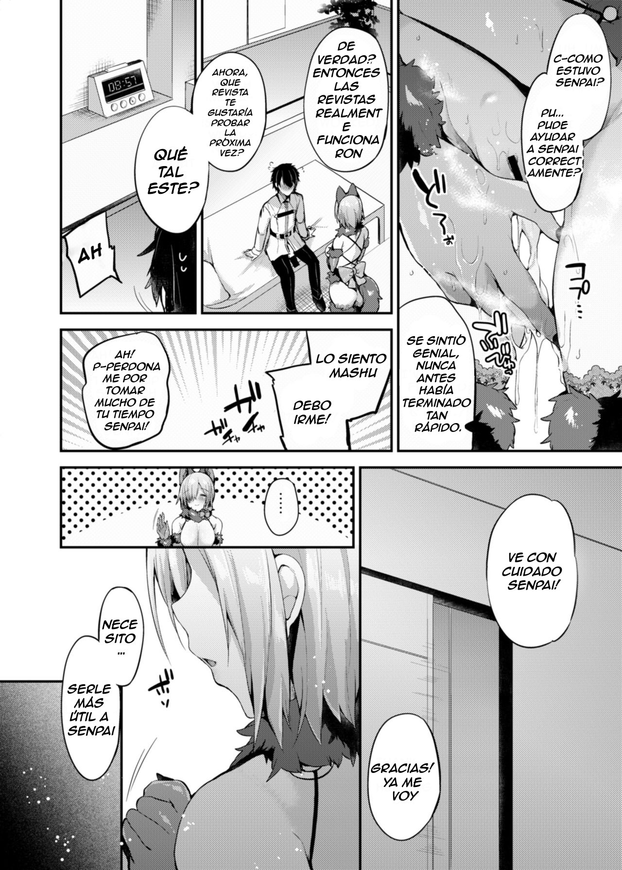 [Ririo Gatto (Kaenuco)] Senpai no Tame ni Ganbaru Mash wa Osuki desu ka? (Fate/Grand Order) [Spanish] [Digital] image number 11