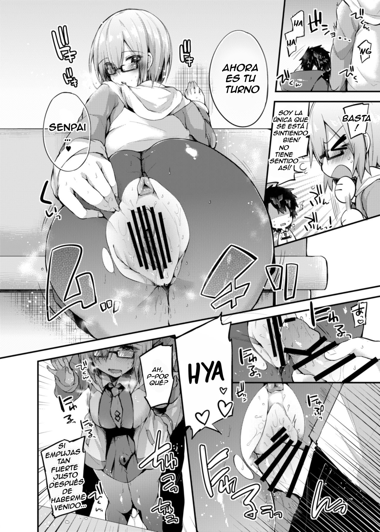 [Ririo Gatto (Kaenuco)] Senpai no Tame ni Ganbaru Mash wa Osuki desu ka? (Fate/Grand Order) [Spanish] [Digital] image number 15