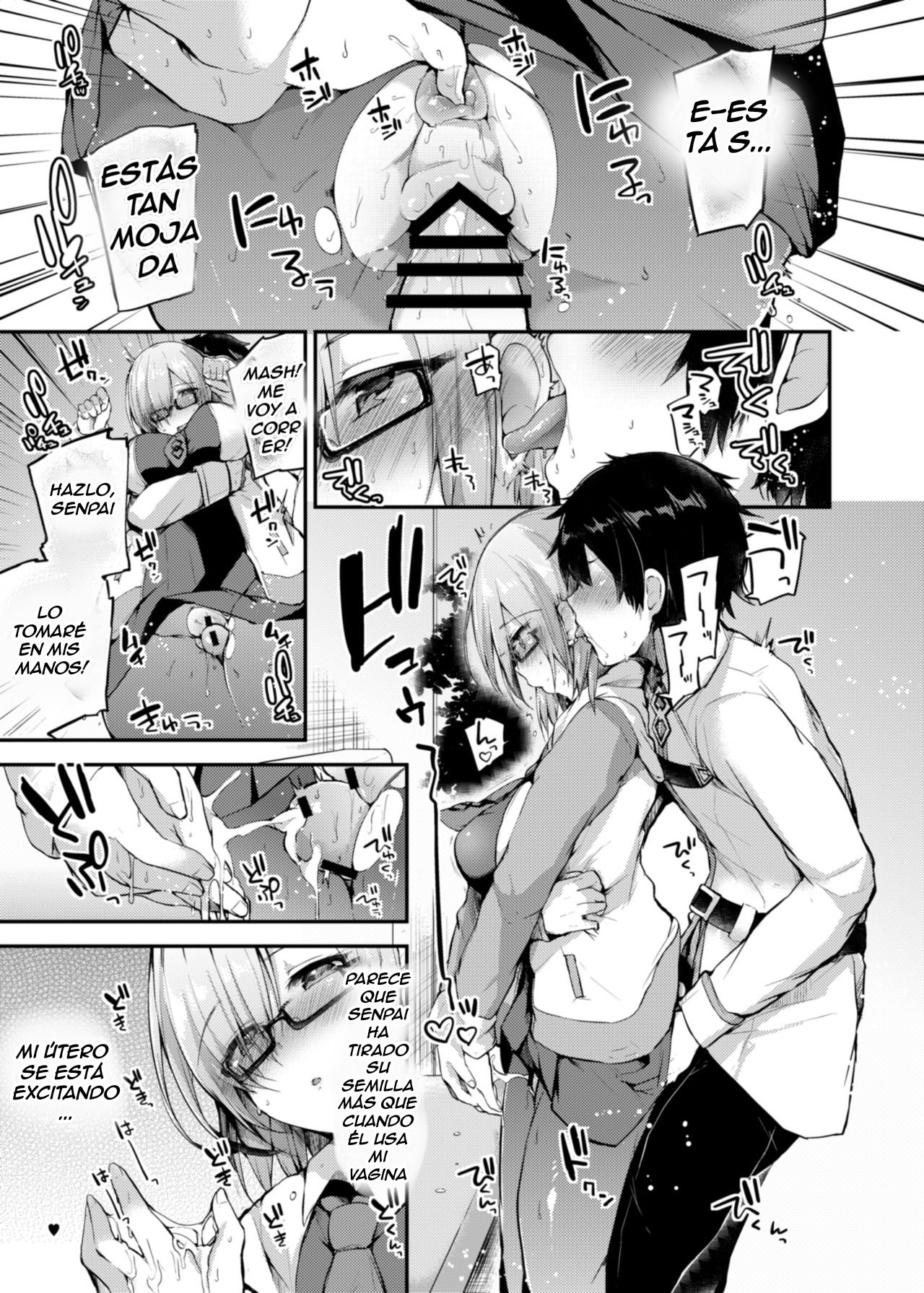 [Ririo Gatto (Kaenuco)] Senpai no Tame ni Ganbaru Mash wa Osuki desu ka? (Fate/Grand Order) [Spanish] [Digital] image number 16