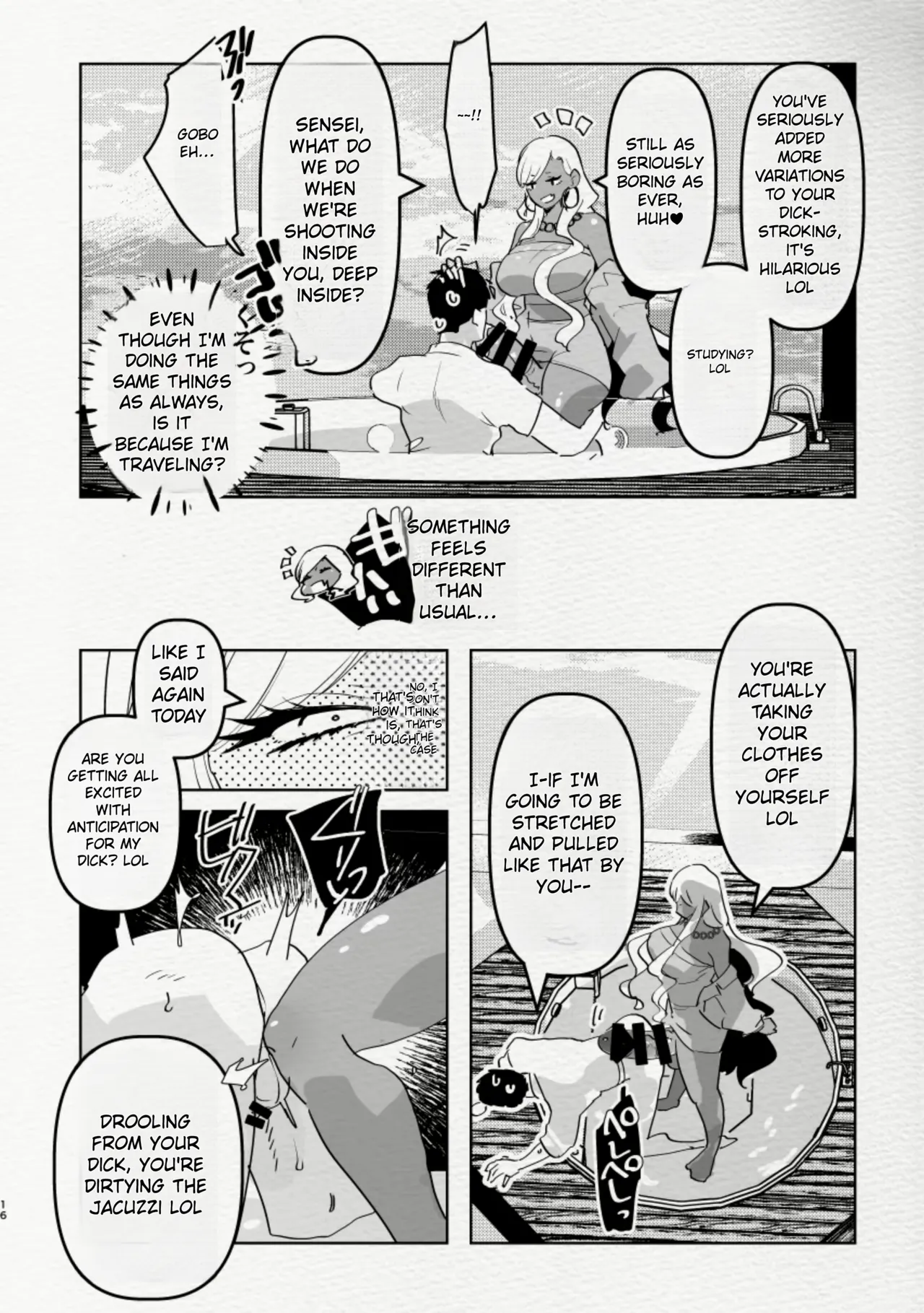 [Aimaitei (Aimaitei Umami)] Minami no Shima de Futanari Kuro Gyaru Kanojo ni Hotel de Hametaosareru Nante...... | Being Fucked By Black Futanari Gal Girllfreind In Southern Island [English] [Digital] 이미지 번호 16