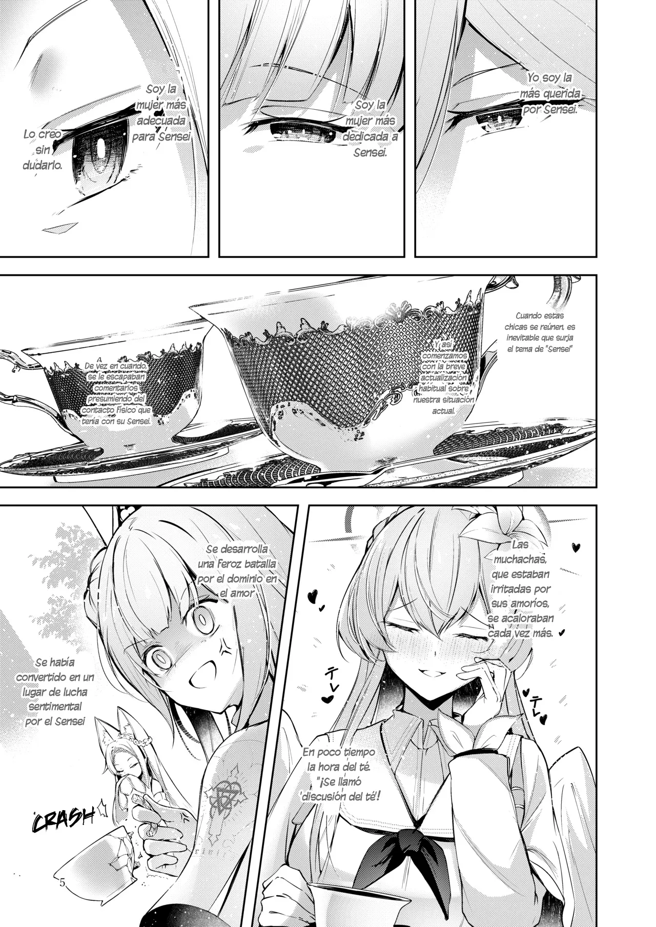 [Midorineko (Midori)] Watashi ga Ichiban Sensei ni Aisareteiru n desu kedo????? | Yo soy la Favorita de Sensei, ¿verdad????? (Blue Archive) [Spanish] [Cathal y sus panas = Cathal de Abydos] [Digital] 이미지 번호 4