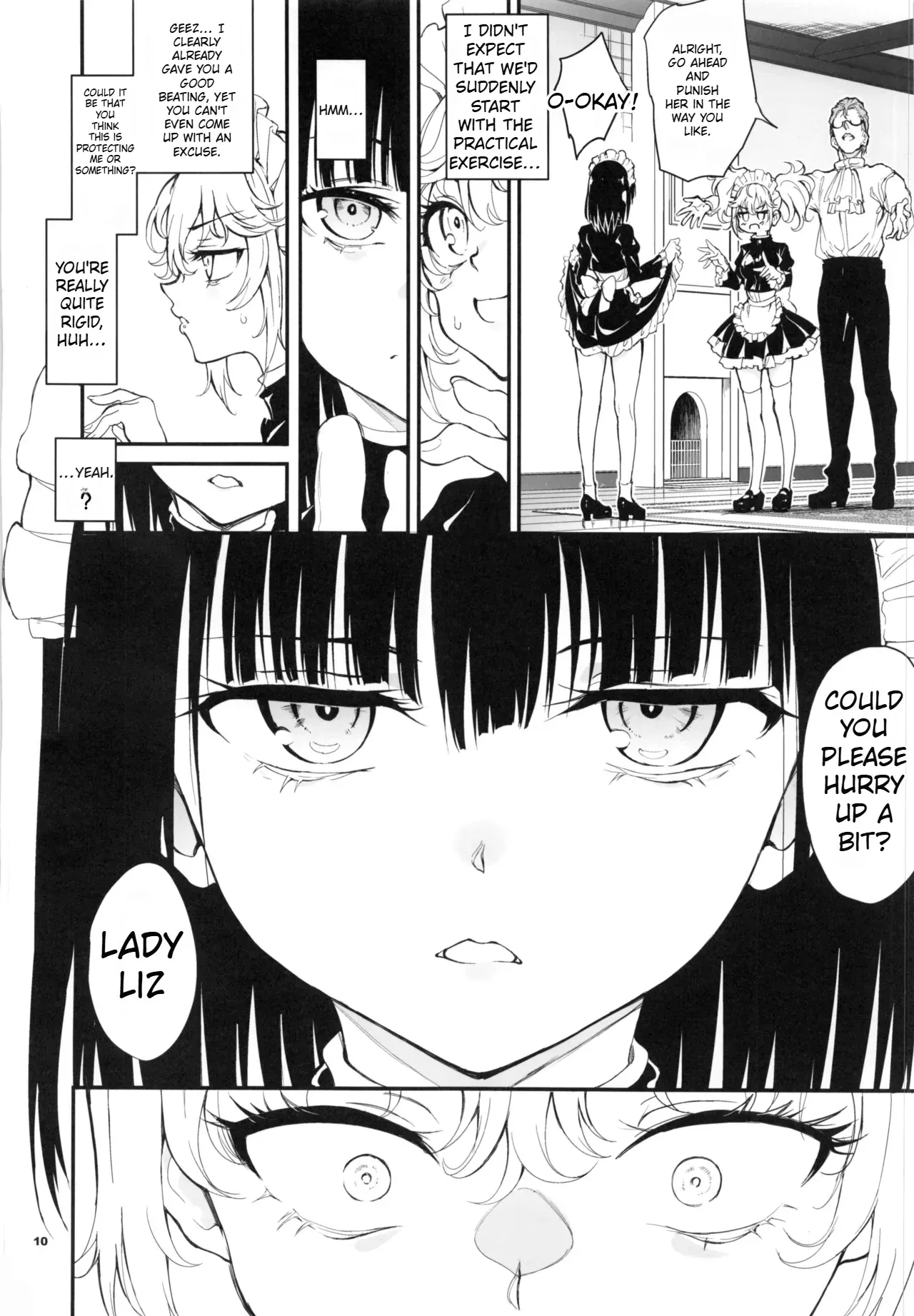 (C107) [Kyockchokyock (Kyockcho)] Maid Kyouiku. 9 -Botsuraku Kizoku Rurikawa Tsubaki- [English][Spice-Up_translation] Bildnummer 10