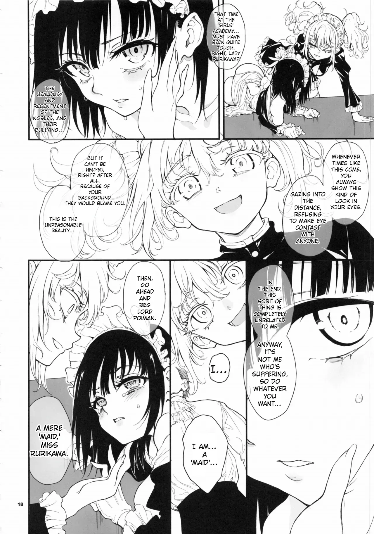 (C107) [Kyockchokyock (Kyockcho)] Maid Kyouiku. 9 -Botsuraku Kizoku Rurikawa Tsubaki- [English][Spice-Up_translation] Bildnummer 18