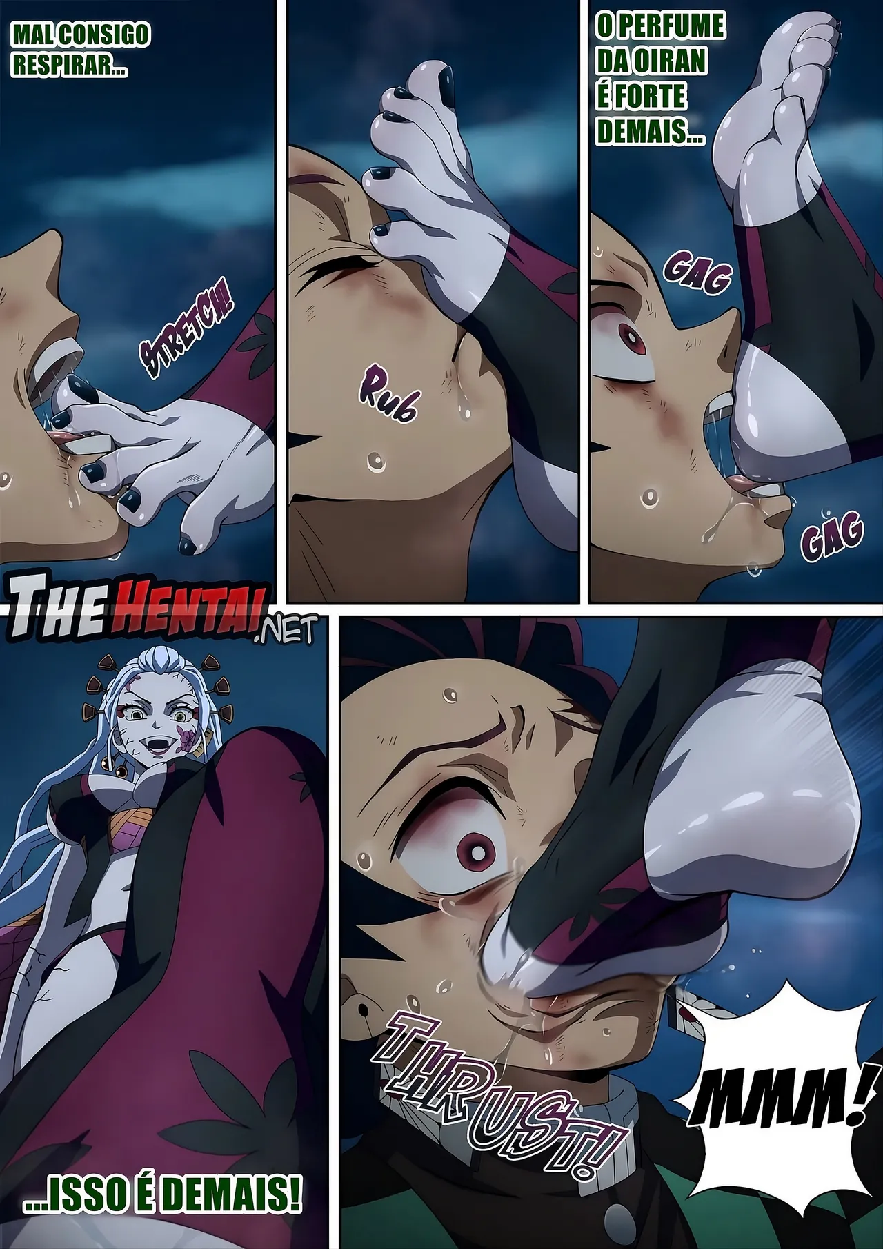 [Foot Croft] Daki's Blood Demon Art Trample [Portuguese-BR] [Colorized] 14eme image