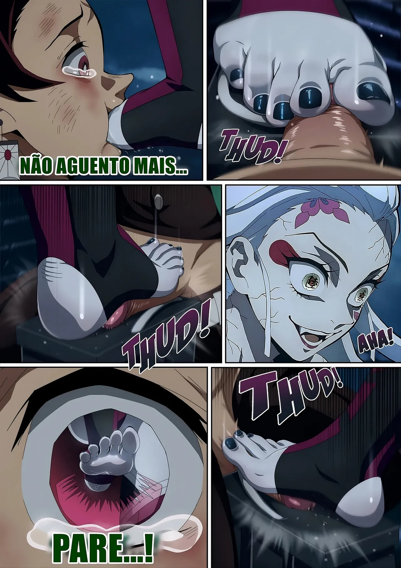 [Foot Croft] Daki's Blood Demon Art Trample [Portuguese-BR] [Colorized] 16eme image