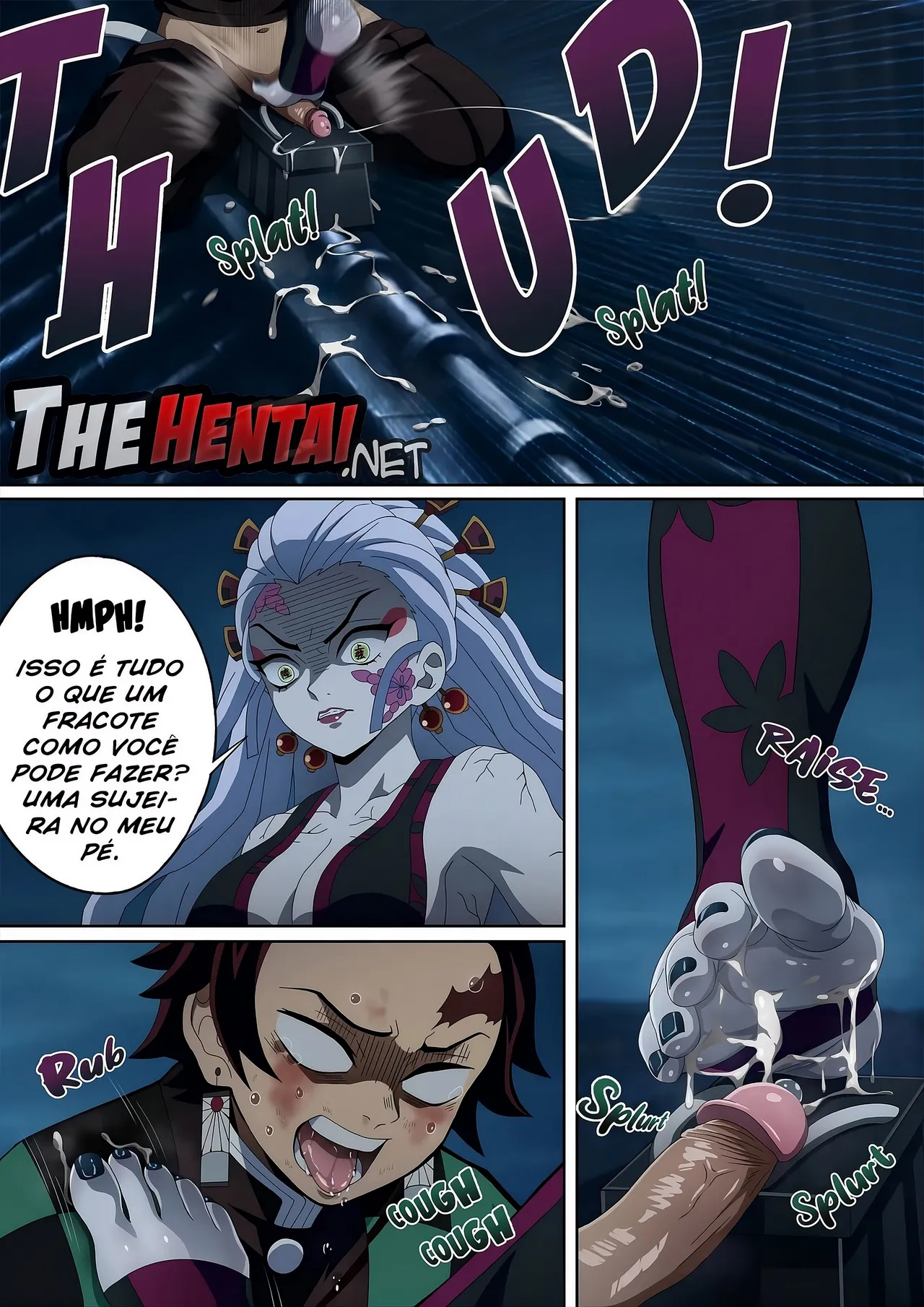 [Foot Croft] Daki's Blood Demon Art Trample [Portuguese-BR] [Colorized] 17eme image