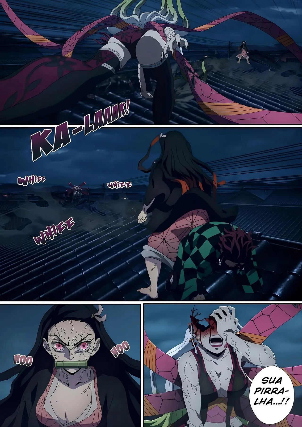 [Foot Croft] Daki's Blood Demon Art Trample [Portuguese-BR] [Colorized] 19eme image