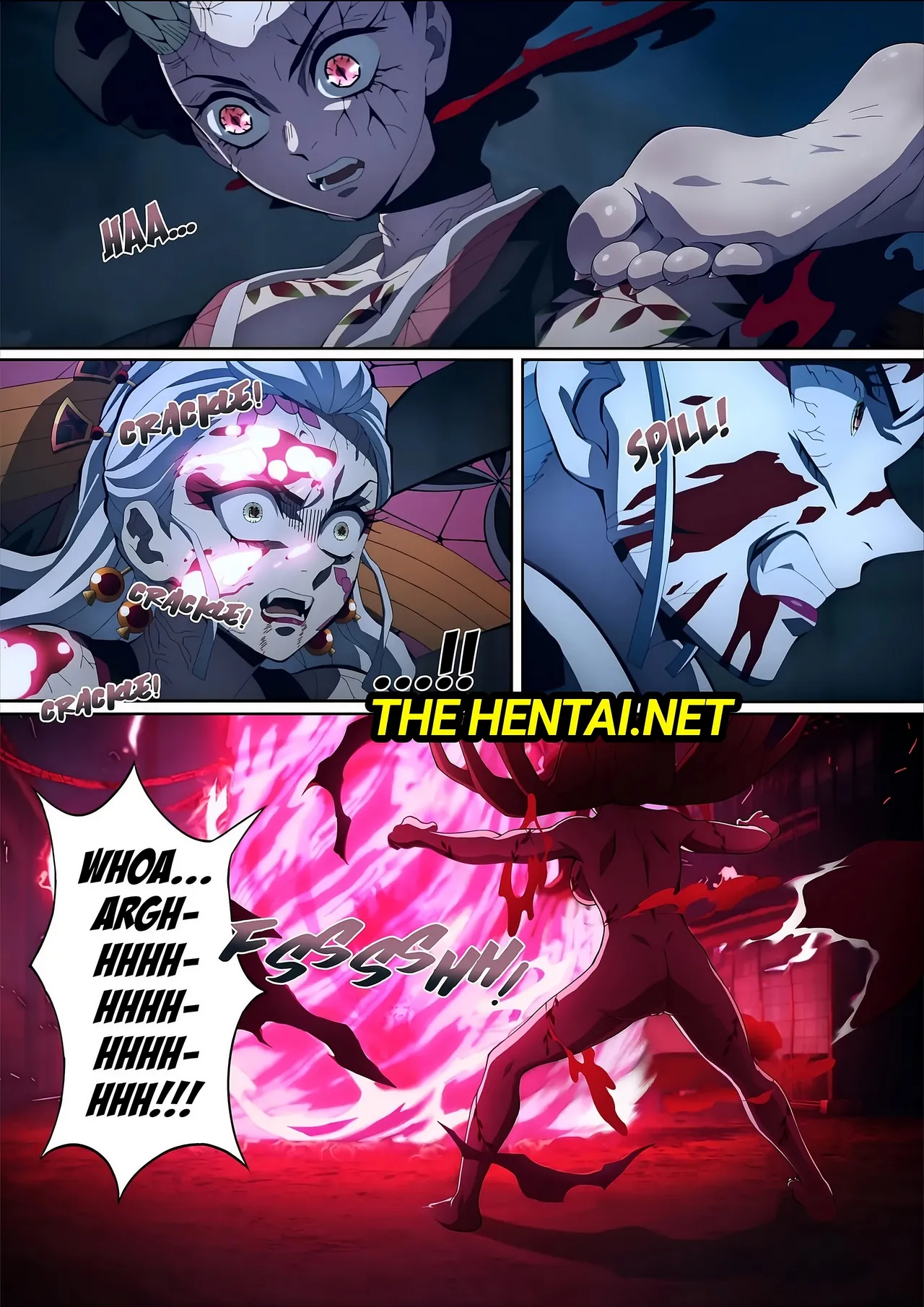 [Foot Croft] Daki's Blood Demon Art Trample [Portuguese-BR] [Colorized] 27eme image