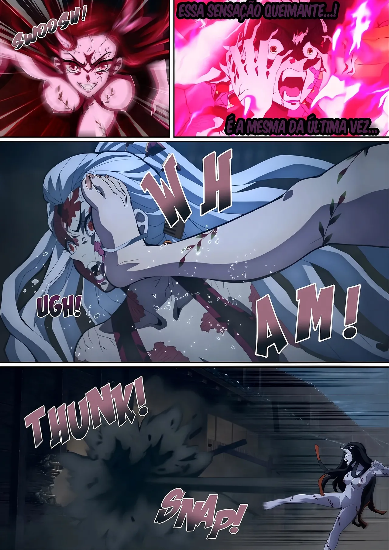 [Foot Croft] Daki's Blood Demon Art Trample [Portuguese-BR] [Colorized] 28eme image