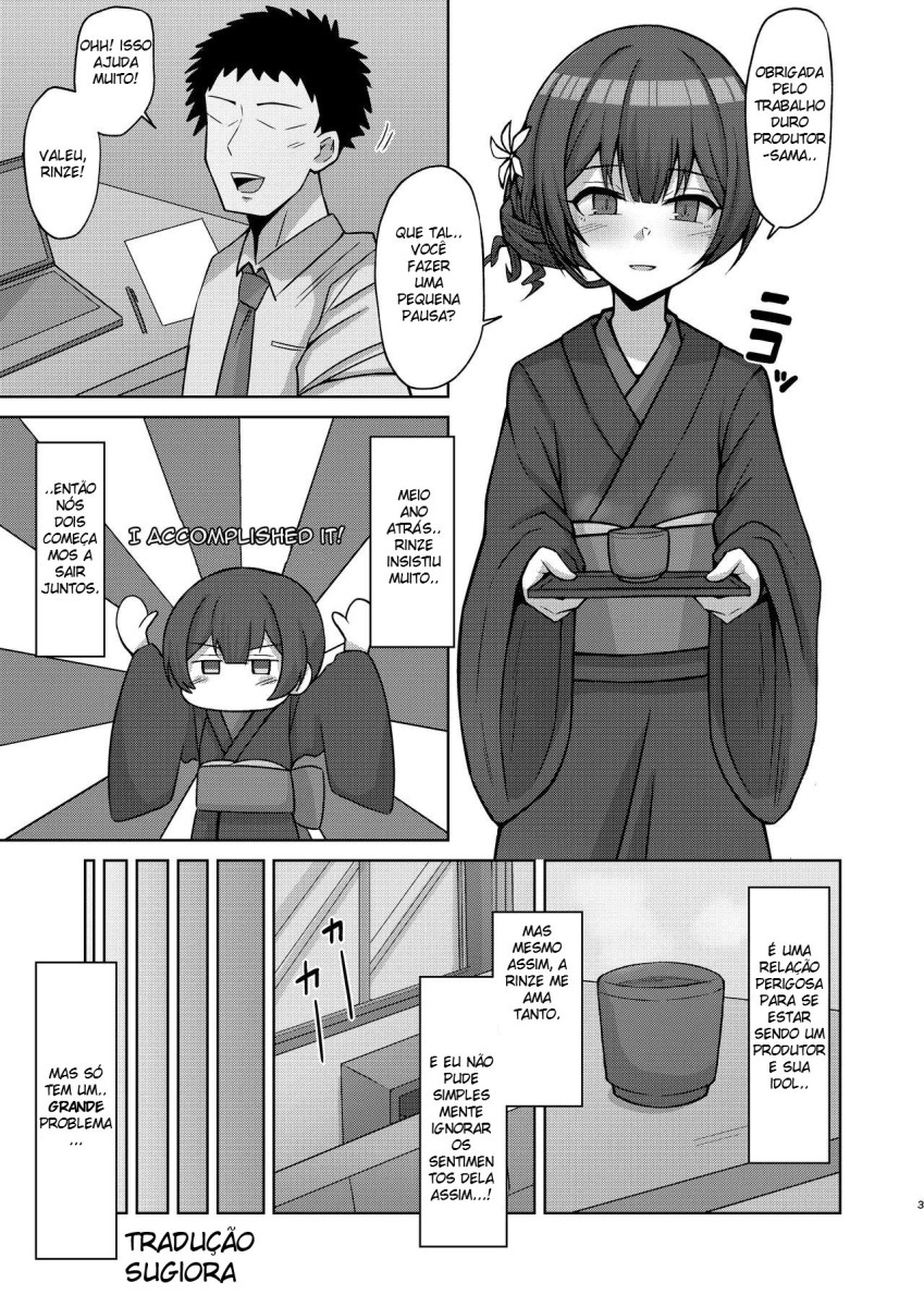 [Gaikotsu no Spare Rib (Kurohagane)] Seiyoku Morimori Morino Rinze (THE iDOLM@STER: Shiny Colors) [Portuguese-BR] [Sugiora] [Digital] image number 2