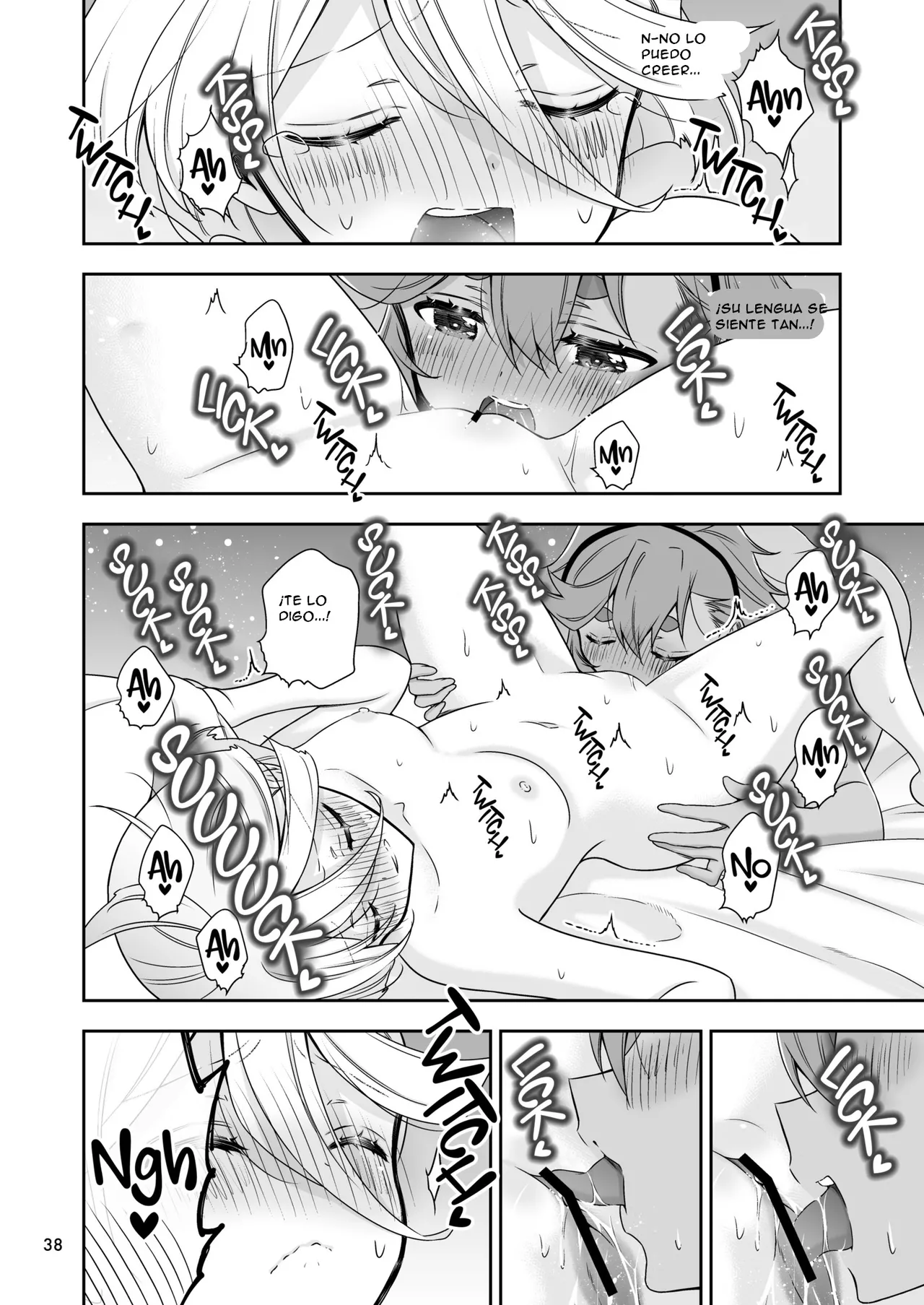 [Waterfall (Takano Saku)] Shiawase na Hibi -if- | Days of Happiness -if- (Mobile Suit Gundam: The Witch from Mercury) [Spanish] [Digital] image number 35