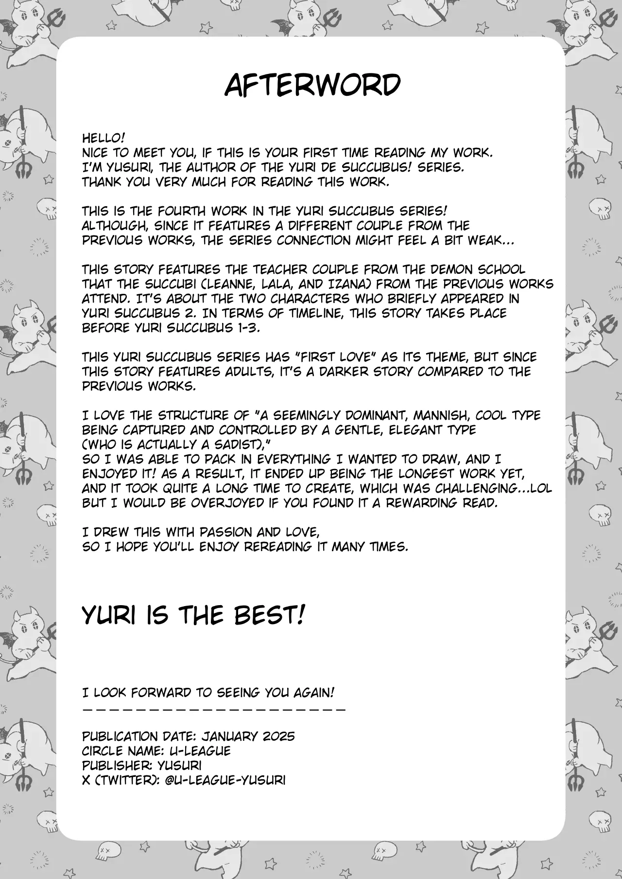 [U League (Yusuri)] Yuri de Succubus! 4 ~Kimi ni Shihai Saretai~ | Yuri de Succubus! 4 ~I Want to Be Dominated by You~ [English] imagen número 82