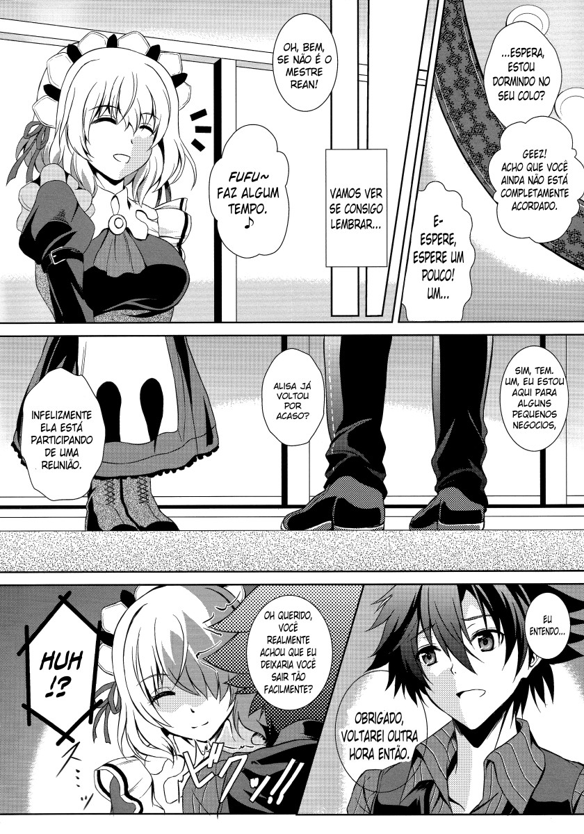 (C91) [The Seventh Sign (Kagura Yuuto)] Haiiro no Kishi ga Ichiban Iyasareru Yoru (The Legend of Heroes: Trails of Cold Steel) [Portuguese-BR] image number 3